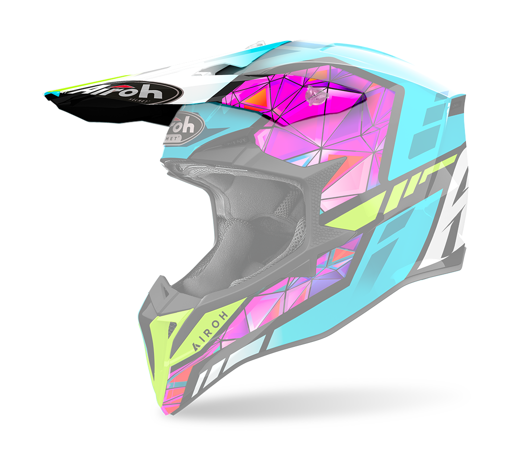 Airoh Helmet Visor Wraap Diamond - Gloss Multi