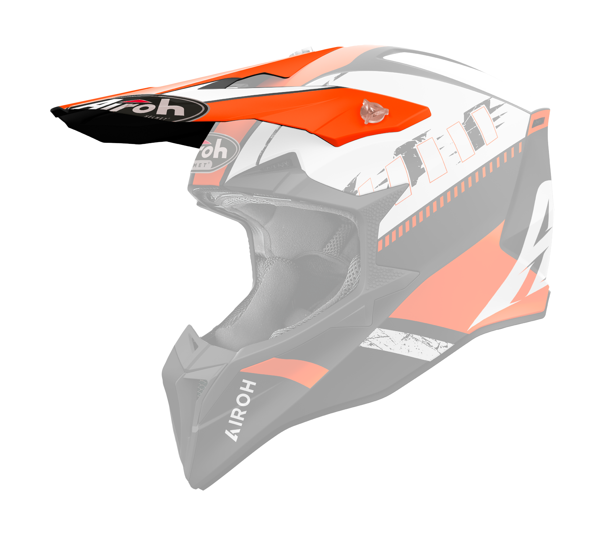 Airoh Helmet Visor Wraap Feel - Matte Orange