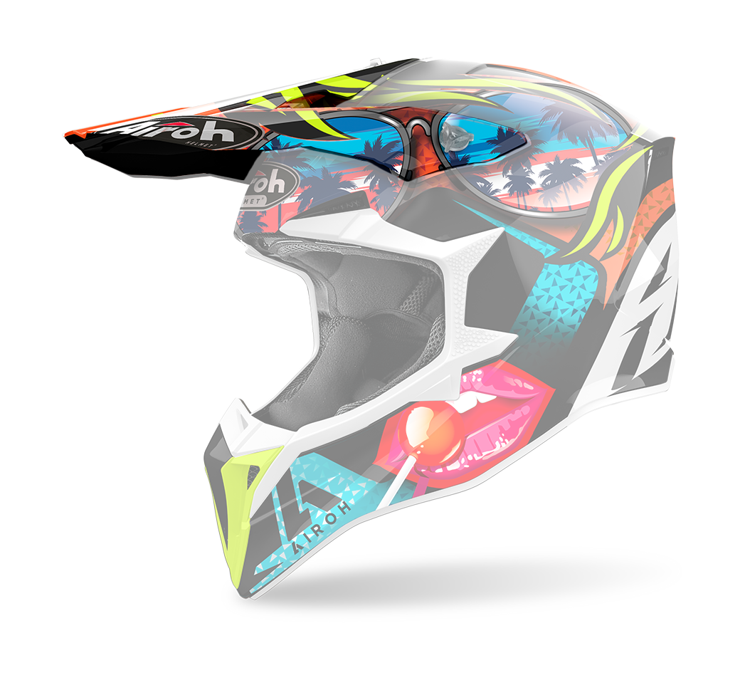 Airoh Helmet Visor Wraap Lollipop - Gloss Multi