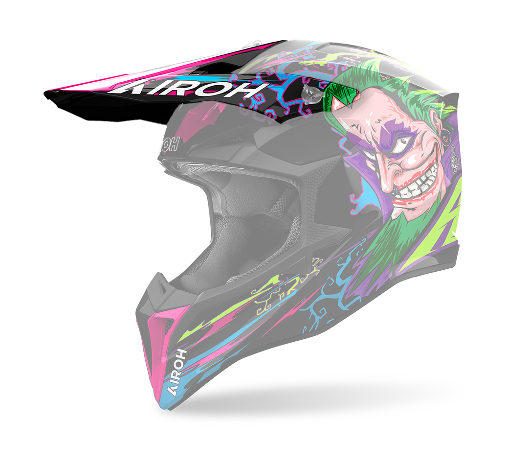 Airoh Helmet Visor Wraap Music - Matte Multi