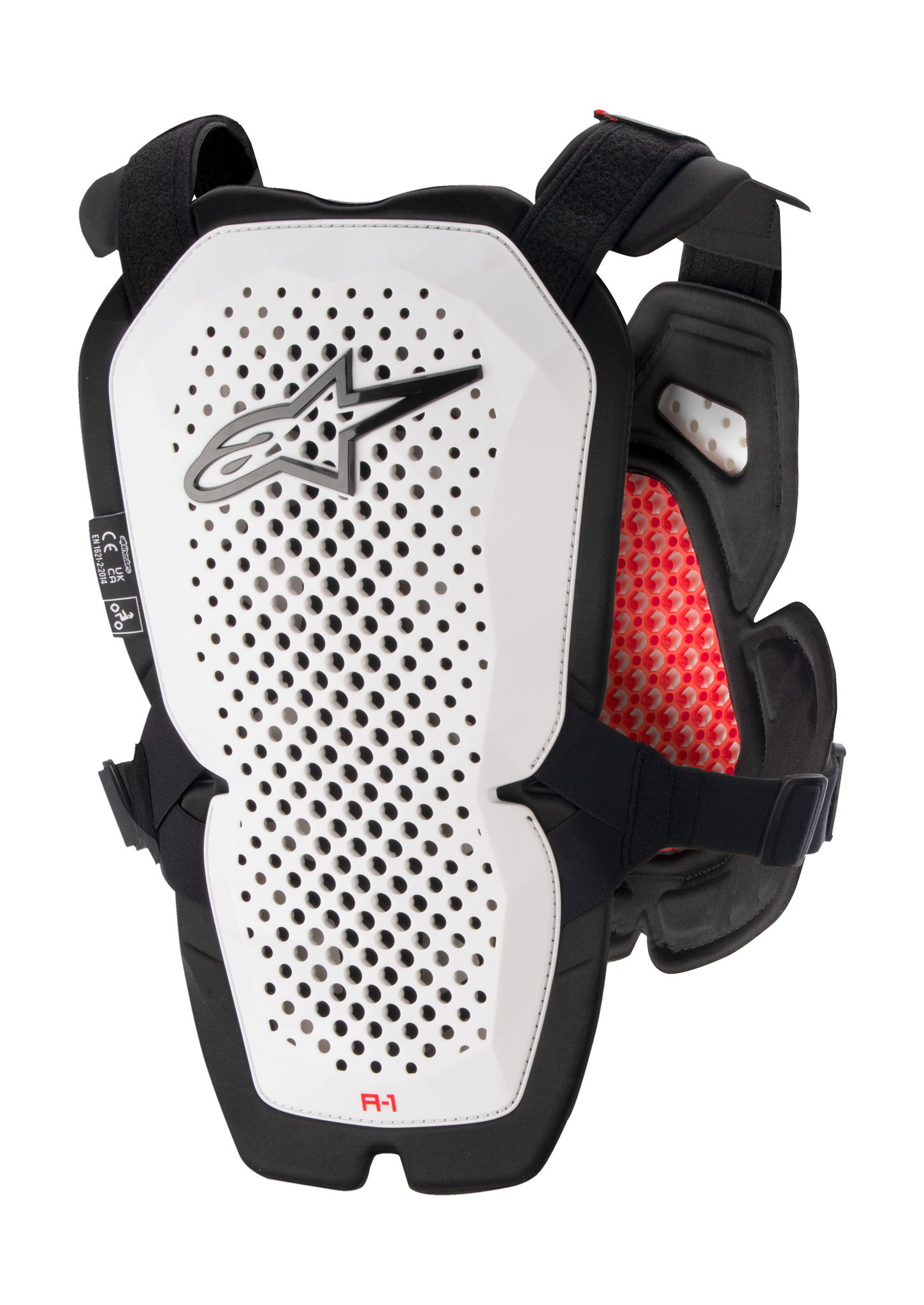 Alpinestars Chest Protector A-1 Pro - White / Black / Red