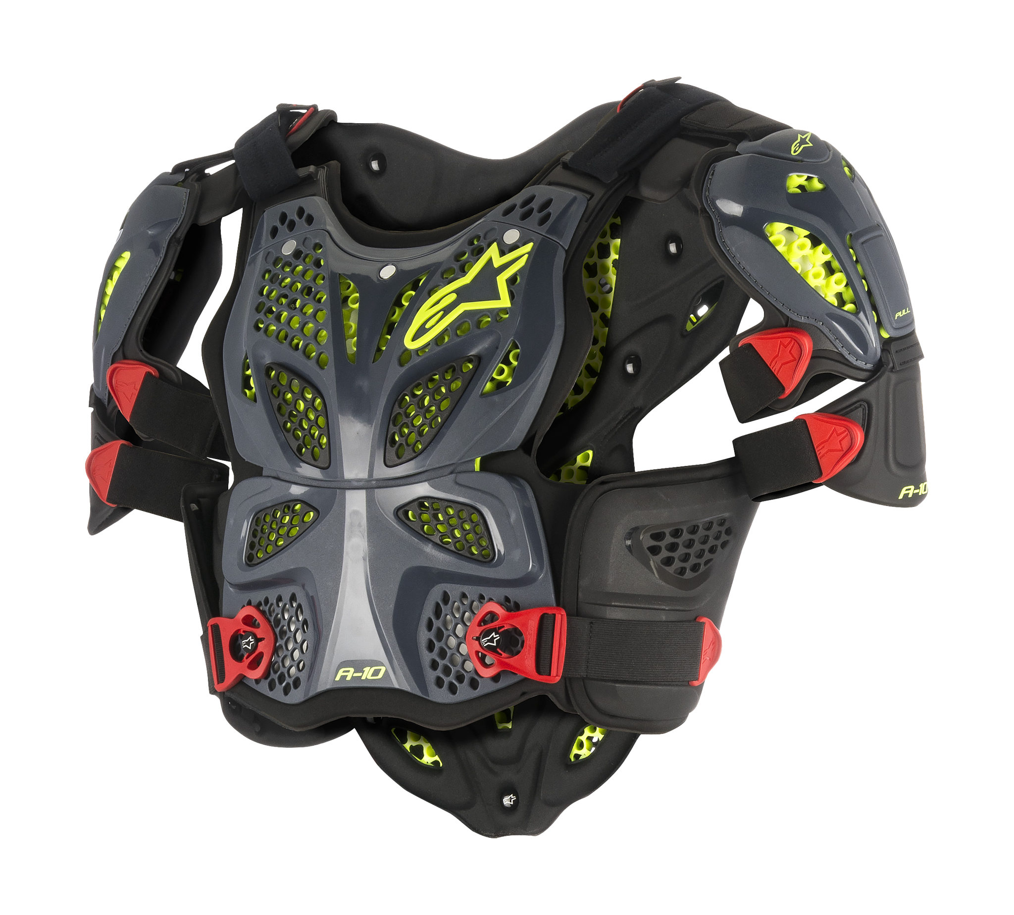 Alpinestars Chest Protector A-10 Full - Anthracite / Black / Red