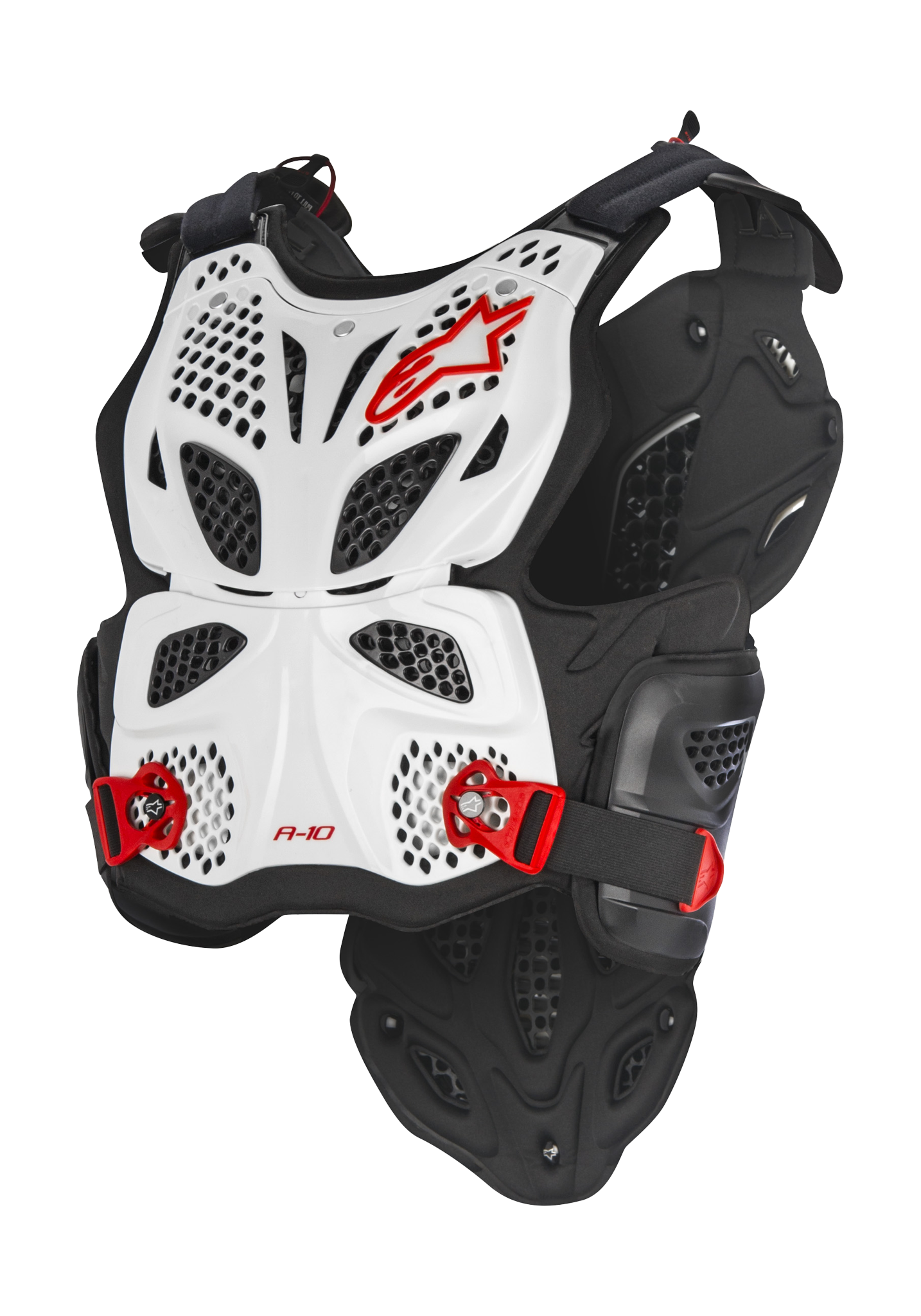 Alpinestars Chest Protector A-10 Full - White / Black / Red