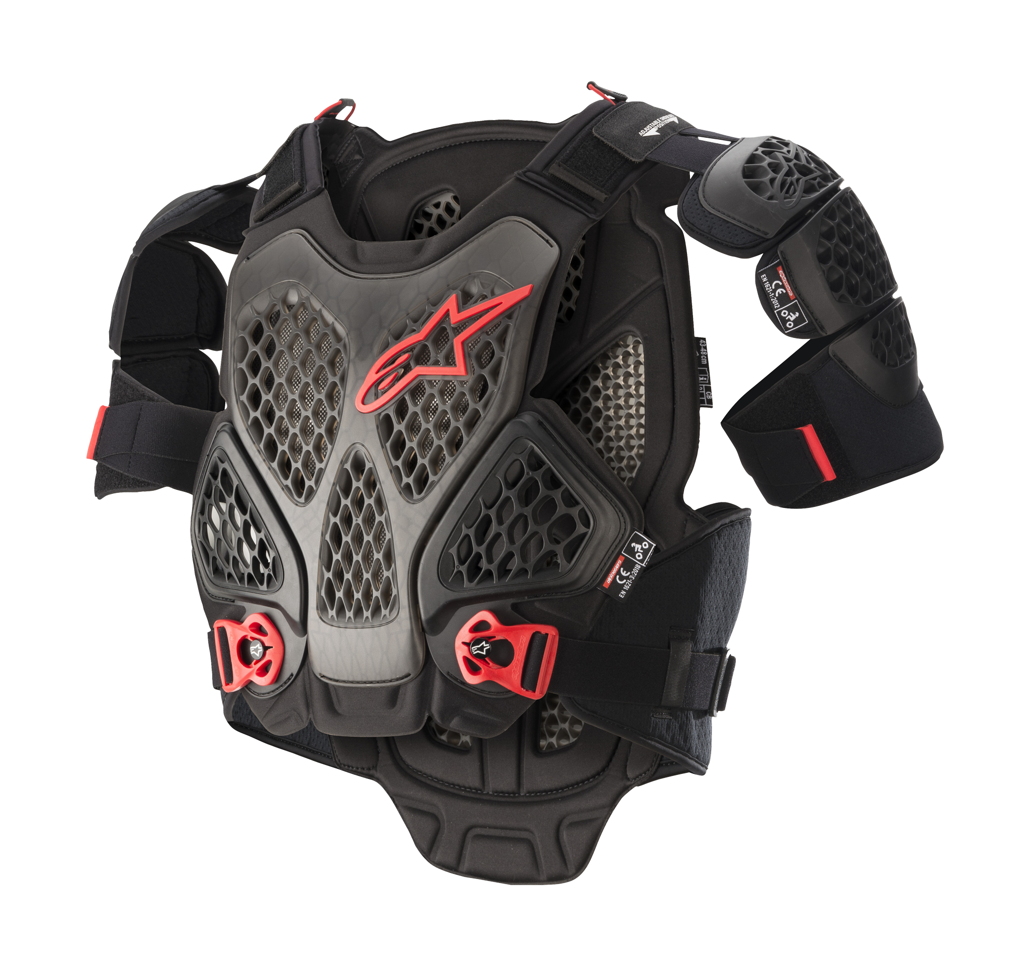 Alpinestars Chest Protector A-6 - Black / Anthracite / Red