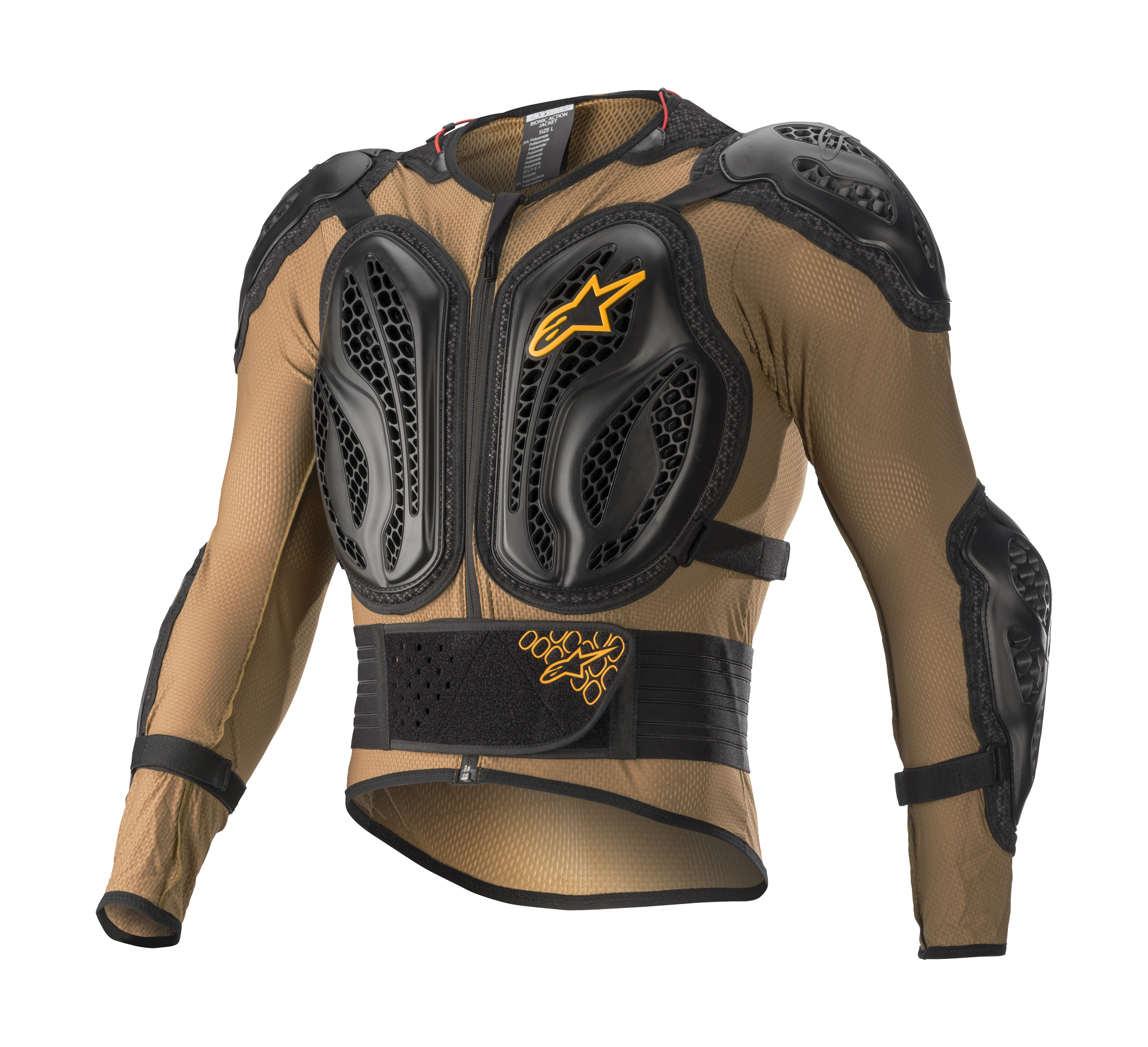 Alpinestars Chest Protector Vest Bionic Action - Camel / Black