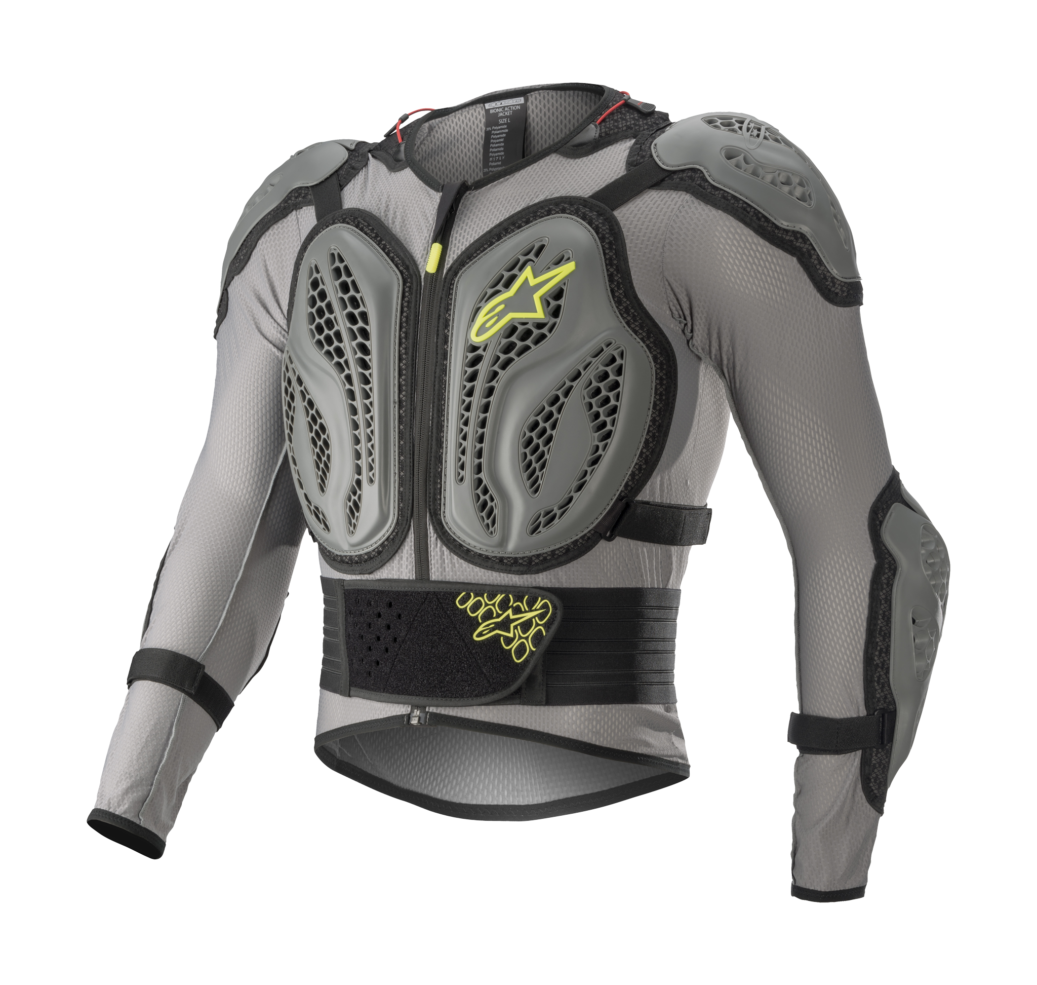 Alpinestars Chest Protector Vest Bionic Action - Grey / Fluo Yellow