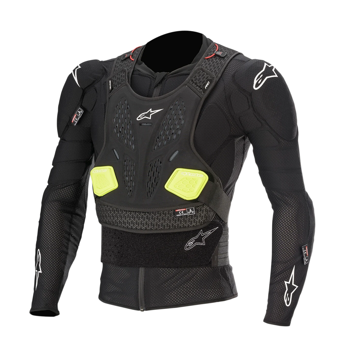 Alpinestars Chest Protector Vest Soft Bionic Pro V2 - Black / Yellow / Fluo Yellow