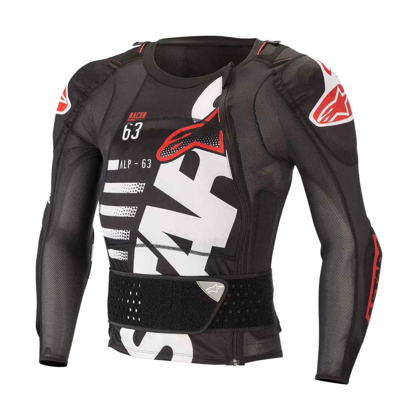 Alpinestars Chest Protector Vest Soft Sequence - Black / White / Red