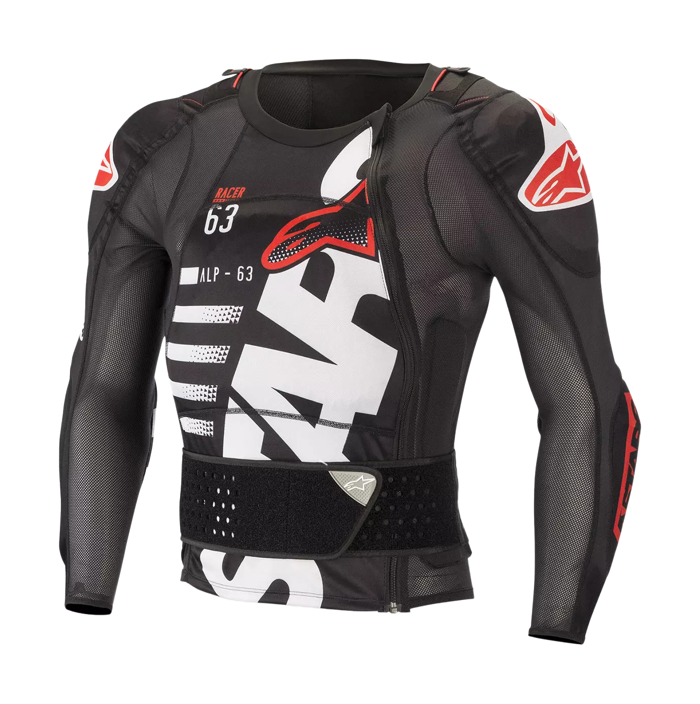 Alpinestars Chest Protector Vest Soft Sequence - Black / White / Red
