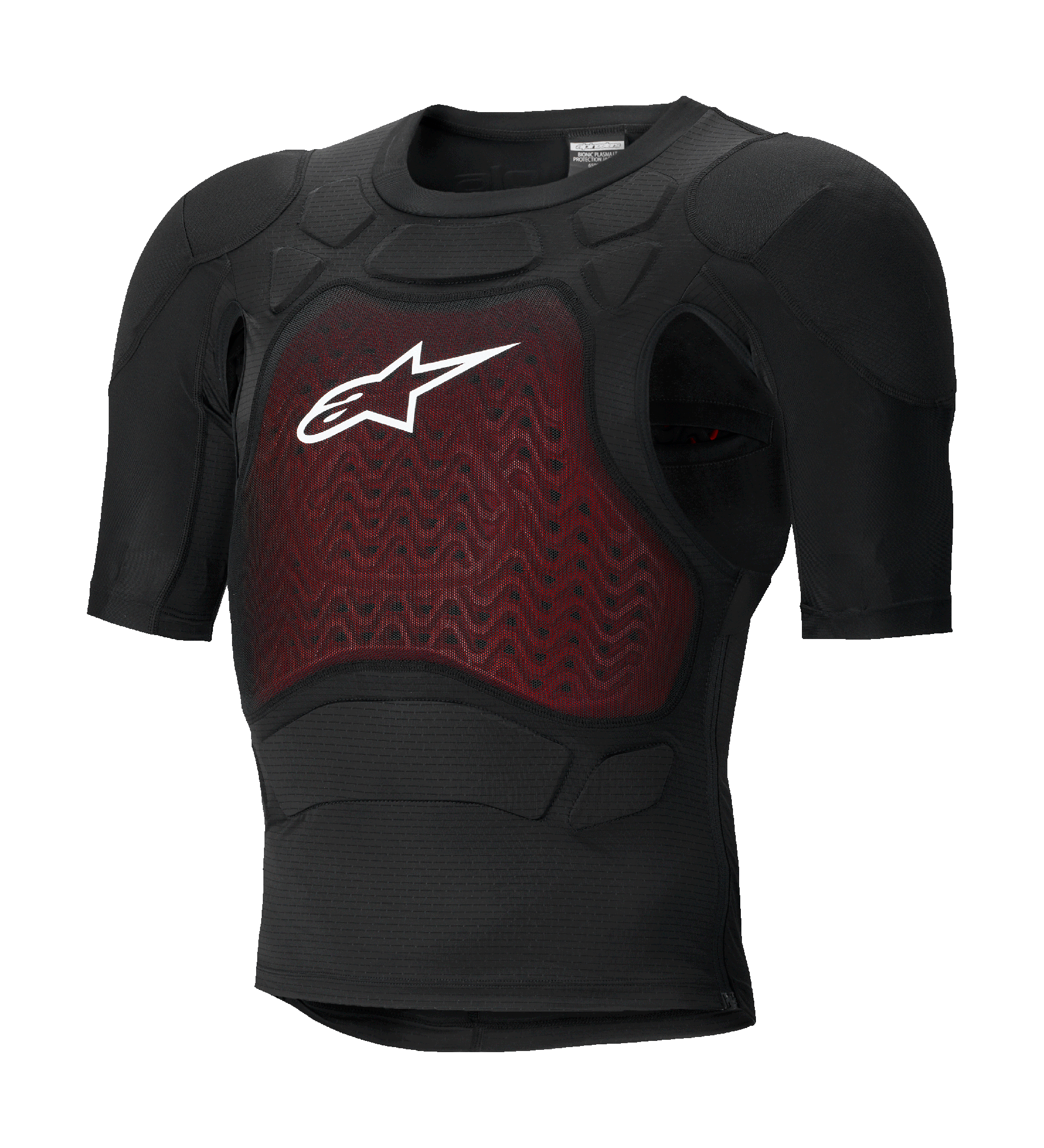 Alpinestars Chest Protector Soft Bionic Plasma LT Kort - Black / White