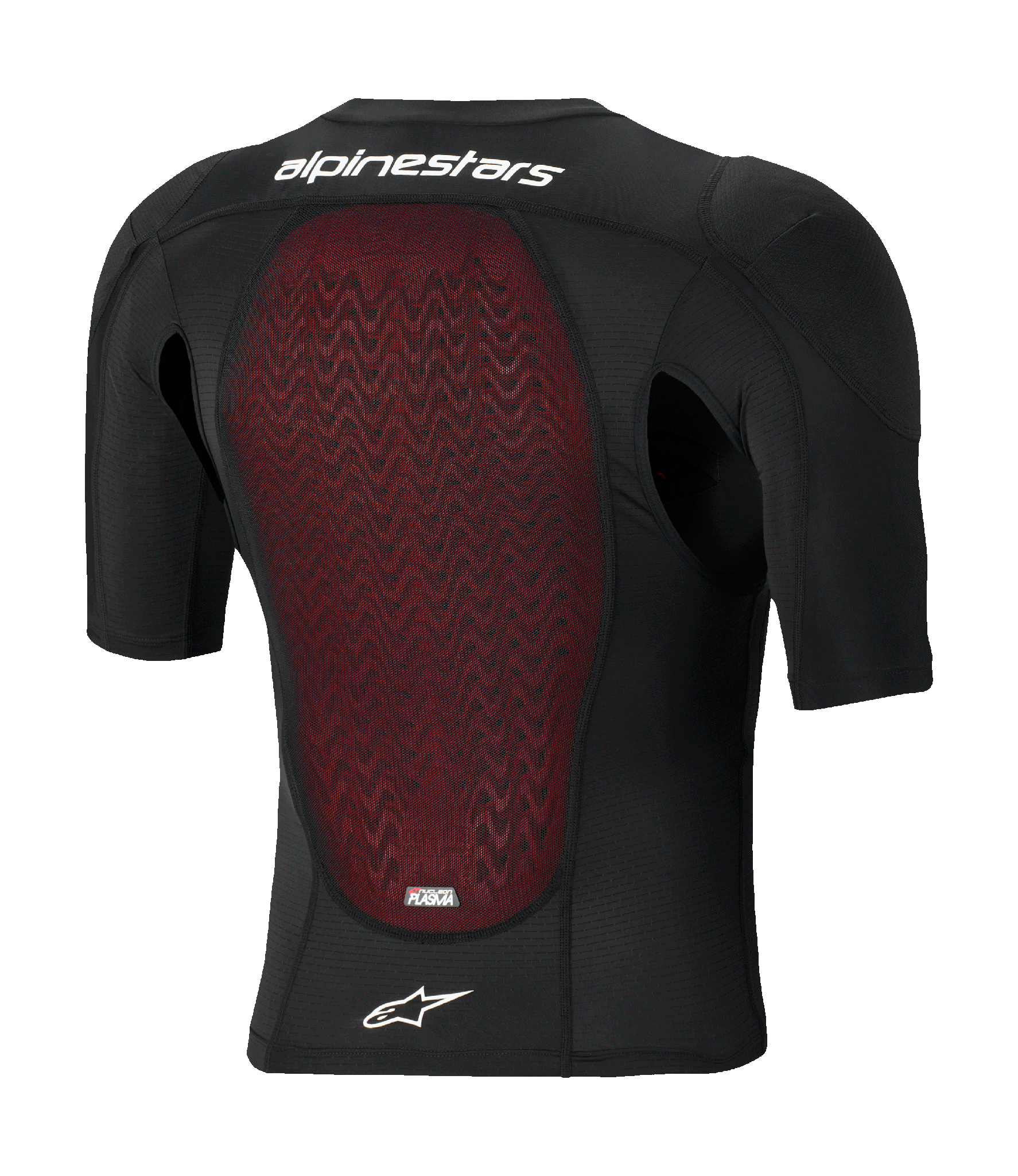 Alpinestars Chest Protector Soft Bionic Plasma LT Kort - Black / White