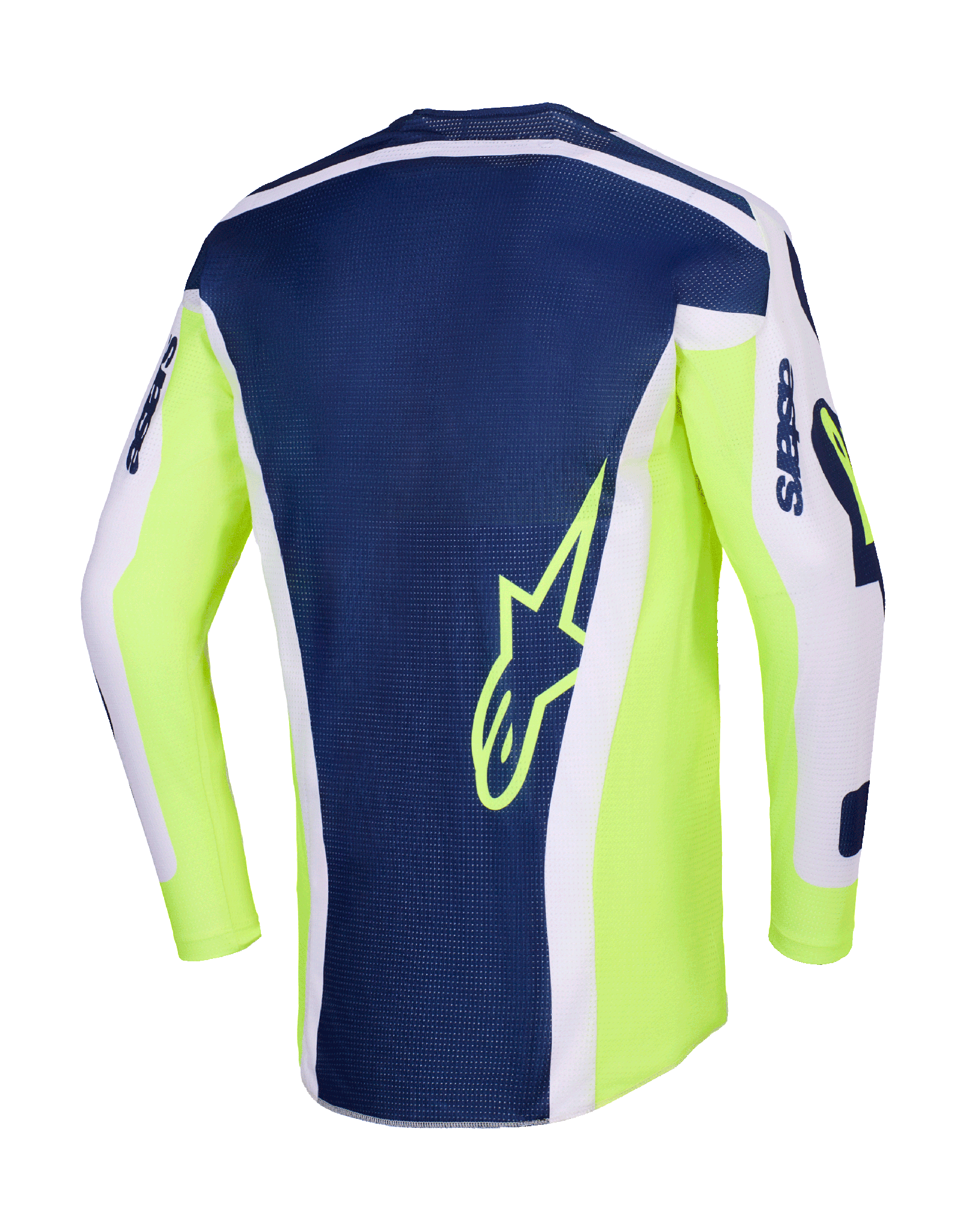 Alpinestars Motocross Jersey 2026 Racer Air Riway - Light Grey / Fluo Yellow / Blue