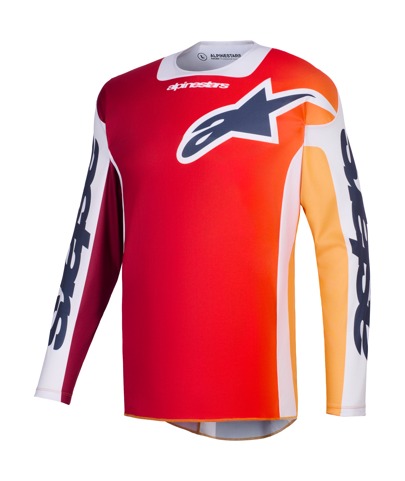 Alpinestars Motocross Jersey 2026 Racer Portl - Red / Light Grey / Dark Grey