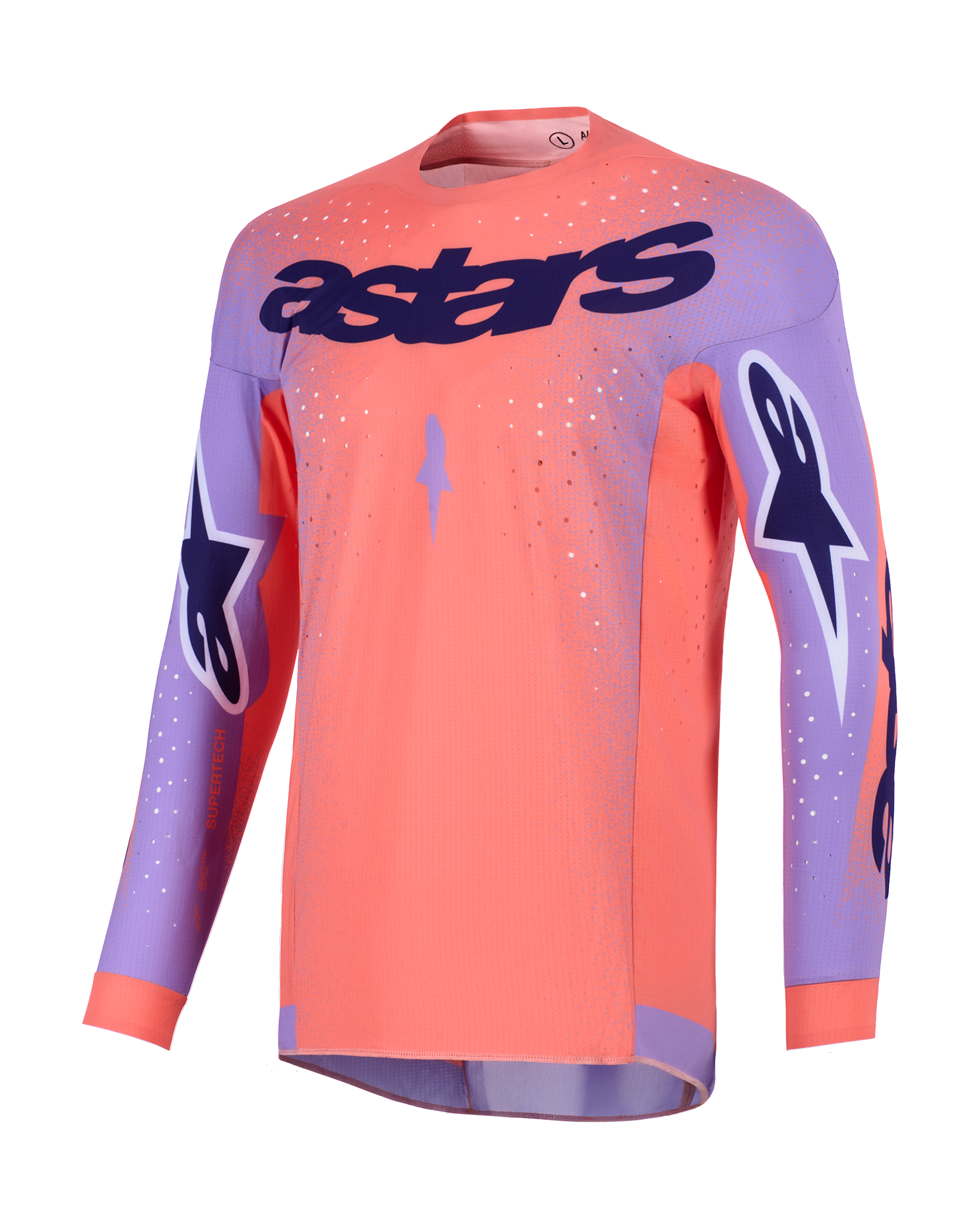 Alpinestars Motocross Gear 2026 Supertech Scenz - Hot Coral / Purple
