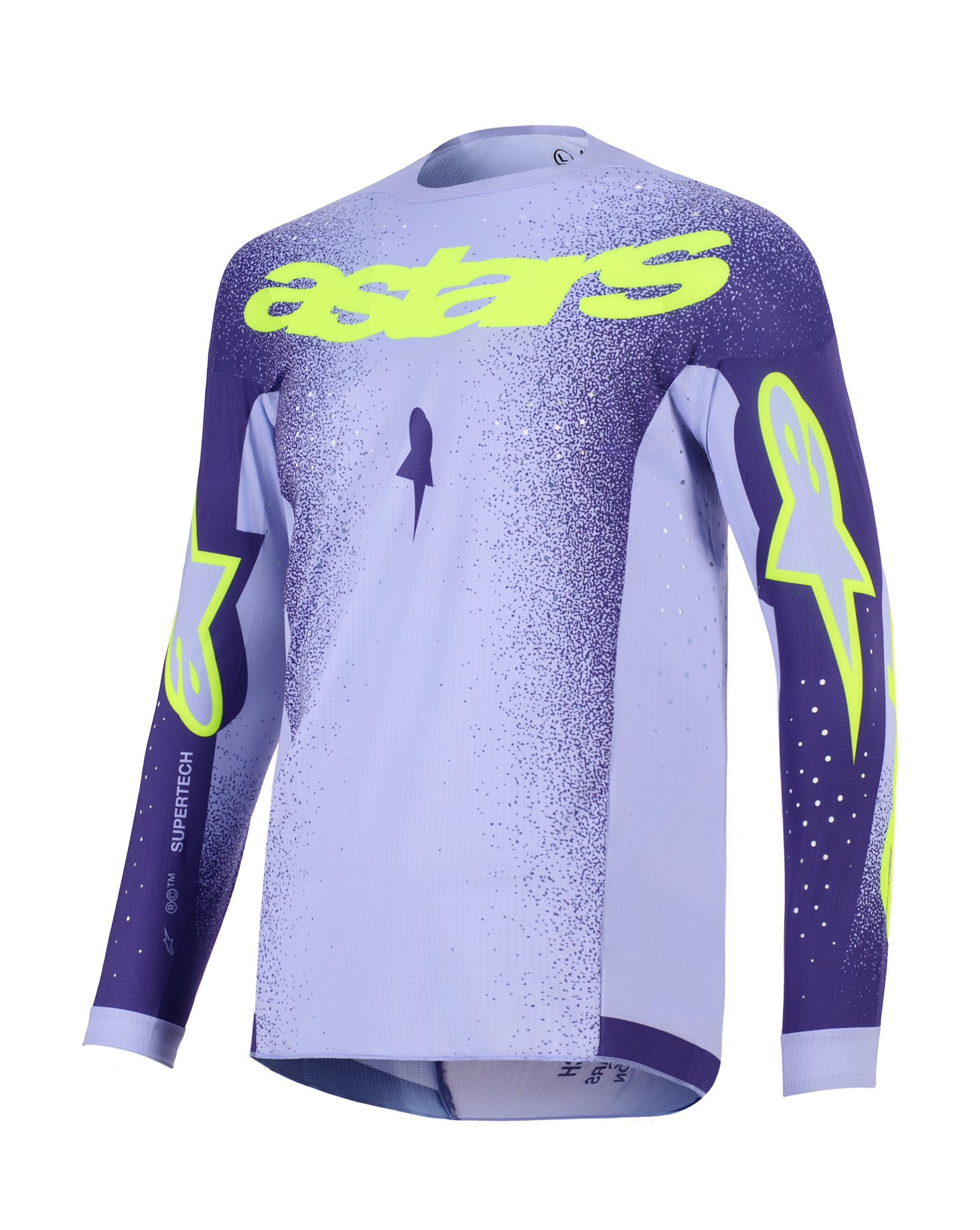 Alpinestars Motocross Gear 2026 Supertech Scenz - Purple / Fluo Yellow