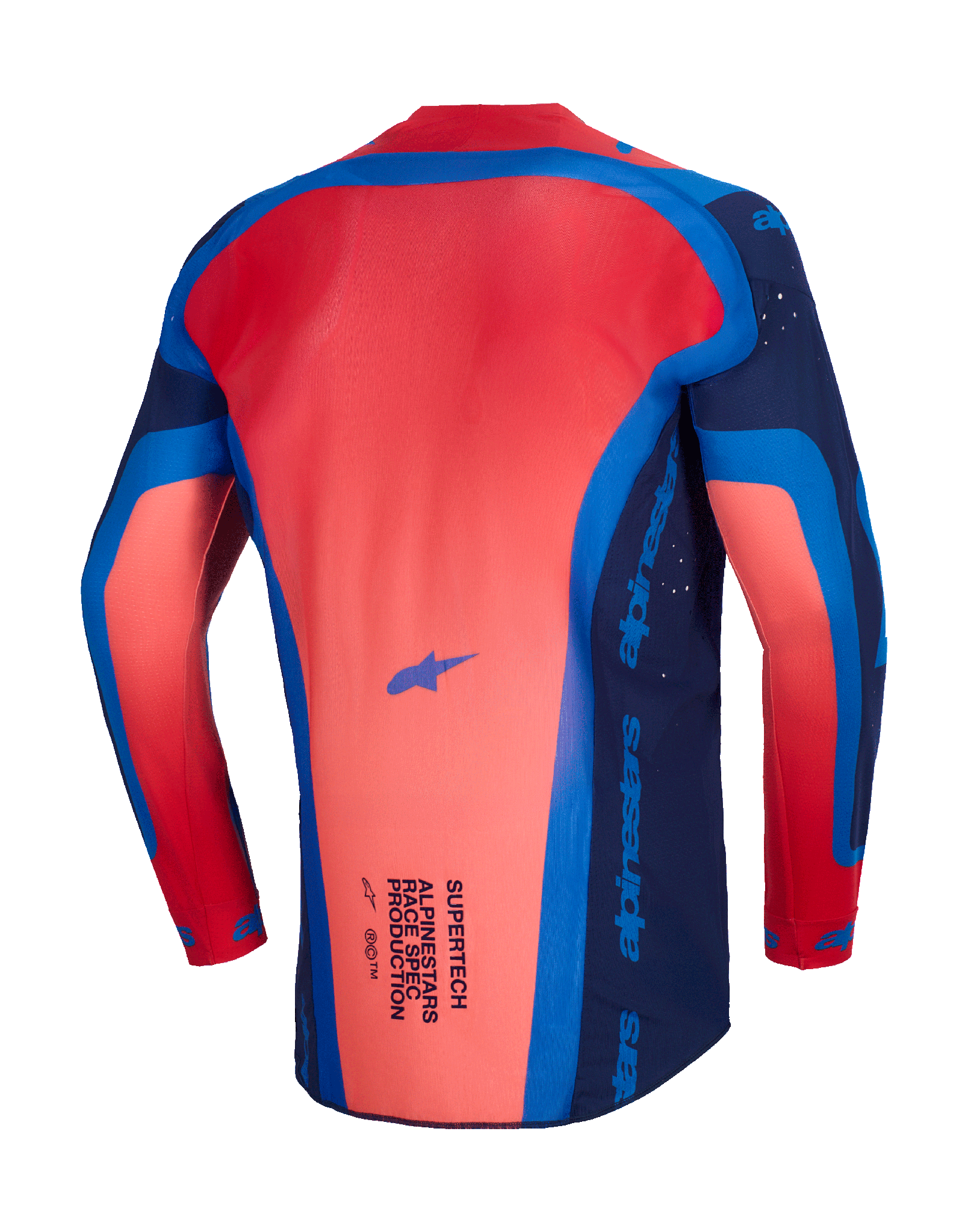 Alpinestars Motocross Jersey 2026 Supertech Vista - Dark Navy / Hot Coral / Cobalt