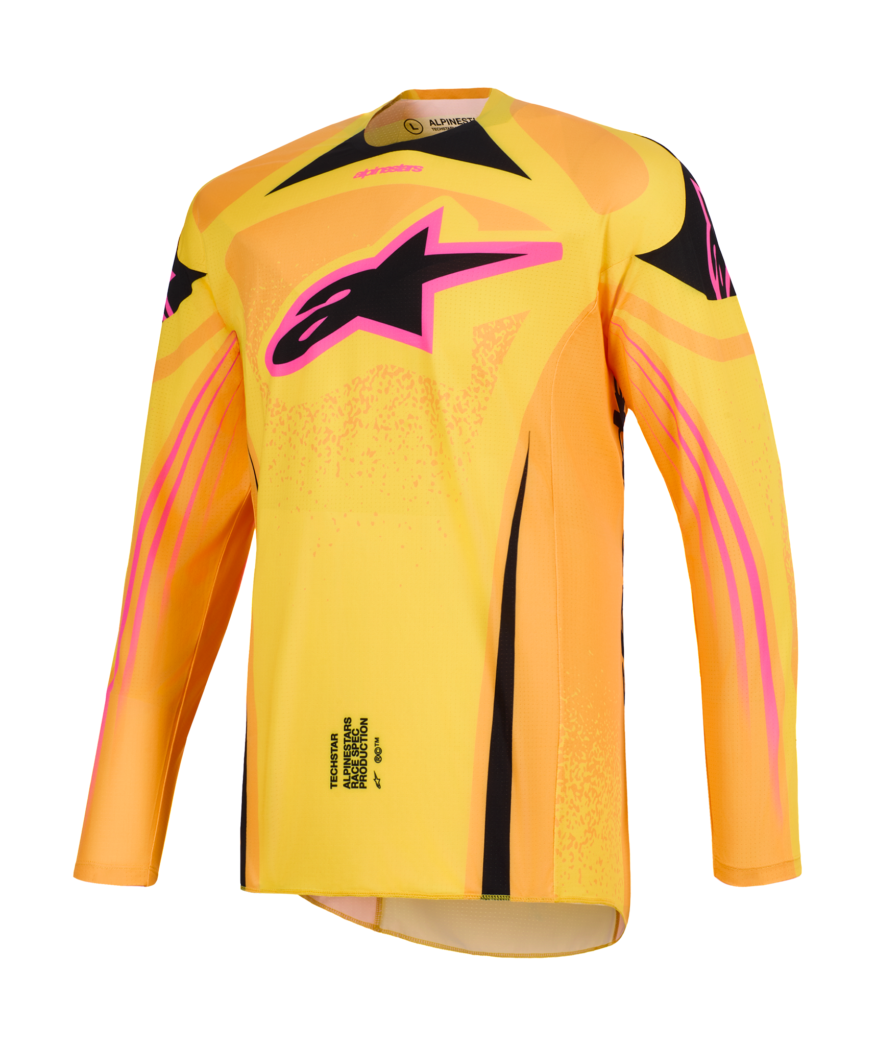 Alpinestars Motocross Jersey 2026 Techstar Nomur - Orange / Yellow / Pink