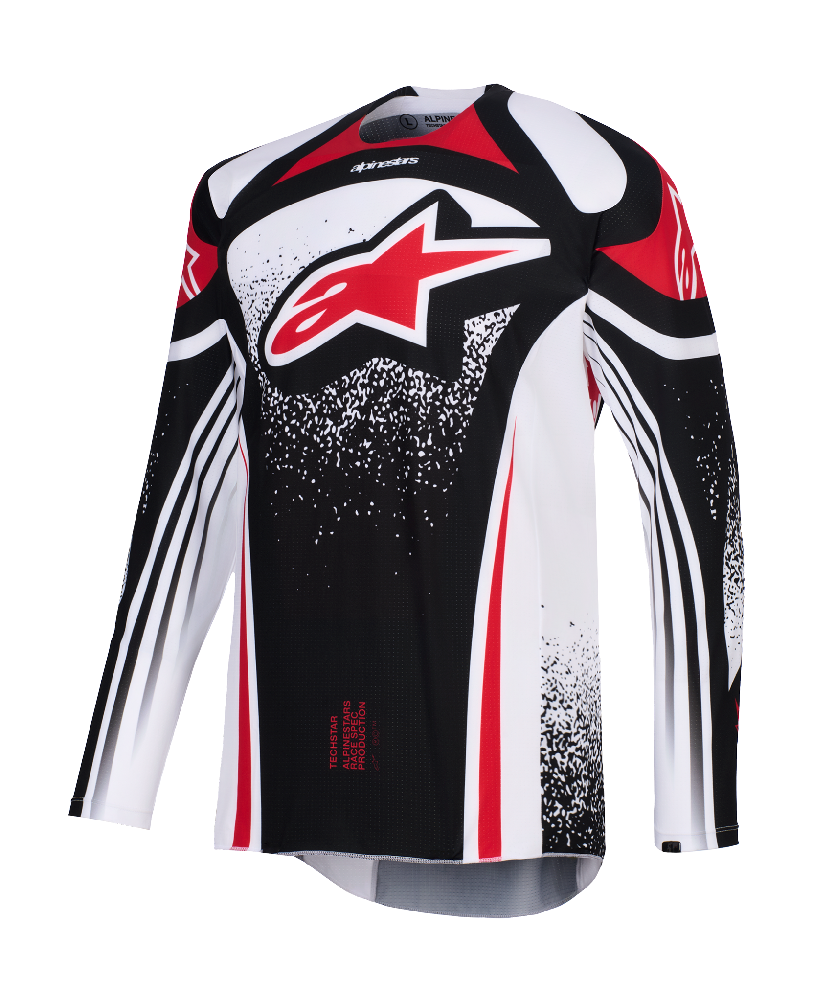 Alpinestars Motocross Jersey 2026 Techstar Nomur - Black / White / Red
