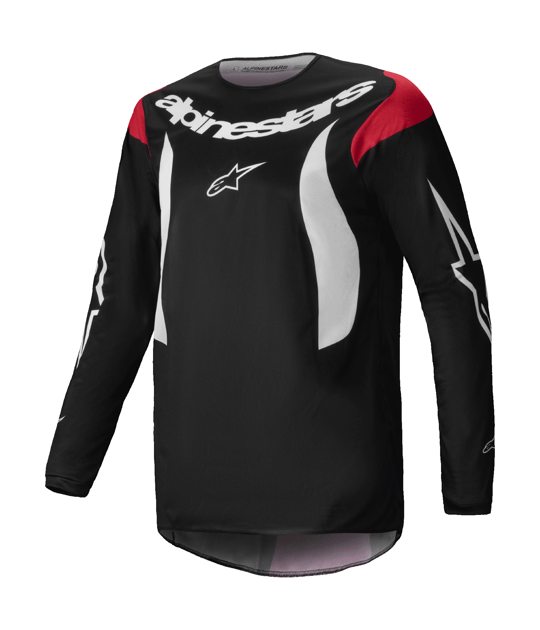 Alpinestars Motocross Jersey Fluid Haul - Black / White