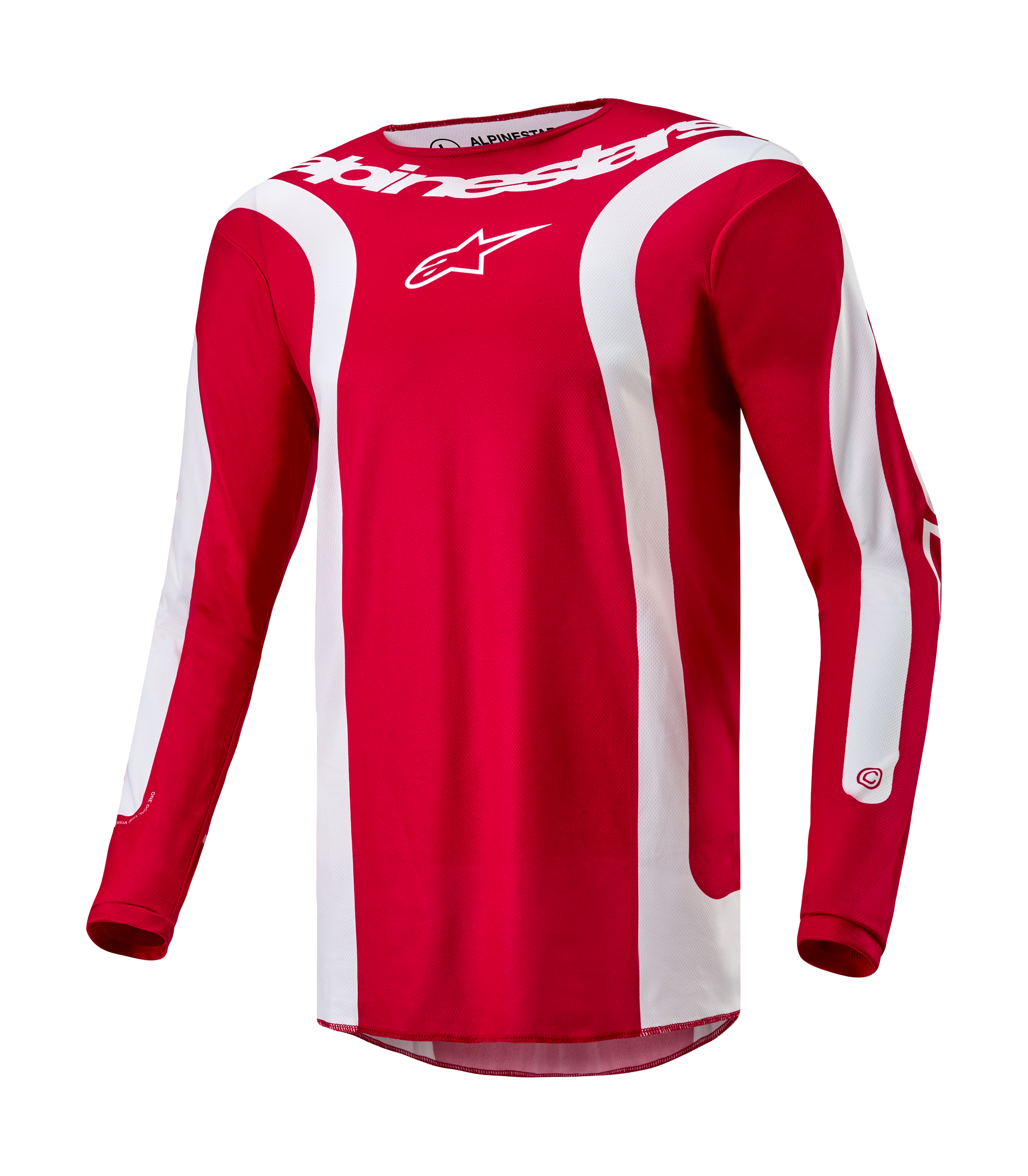 Alpinestars Motocross Jersey Fluid Lurv - Mars Red / White