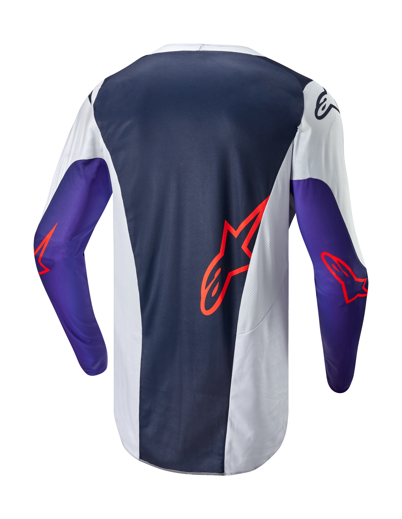 Alpinestars Motocross Jersey Racer Hoen - Light Grey / Hot Orange / Black