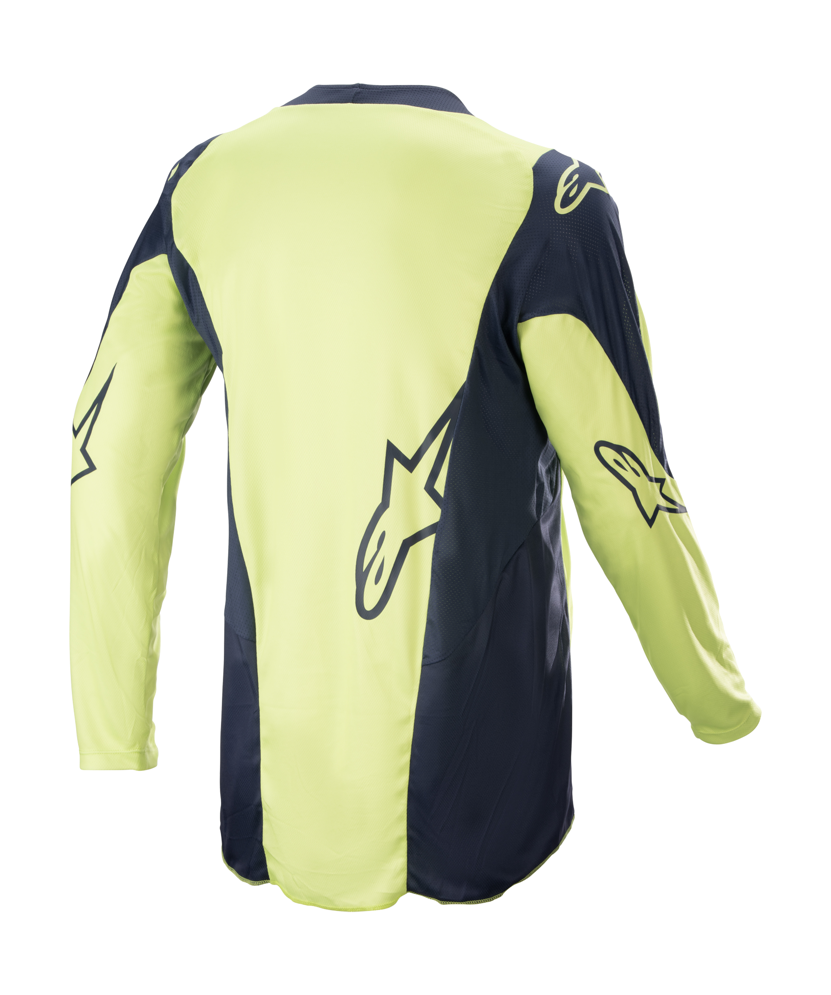Alpinestars Motocross Jersey Racer Hoen - Night Navy / Fluo Green