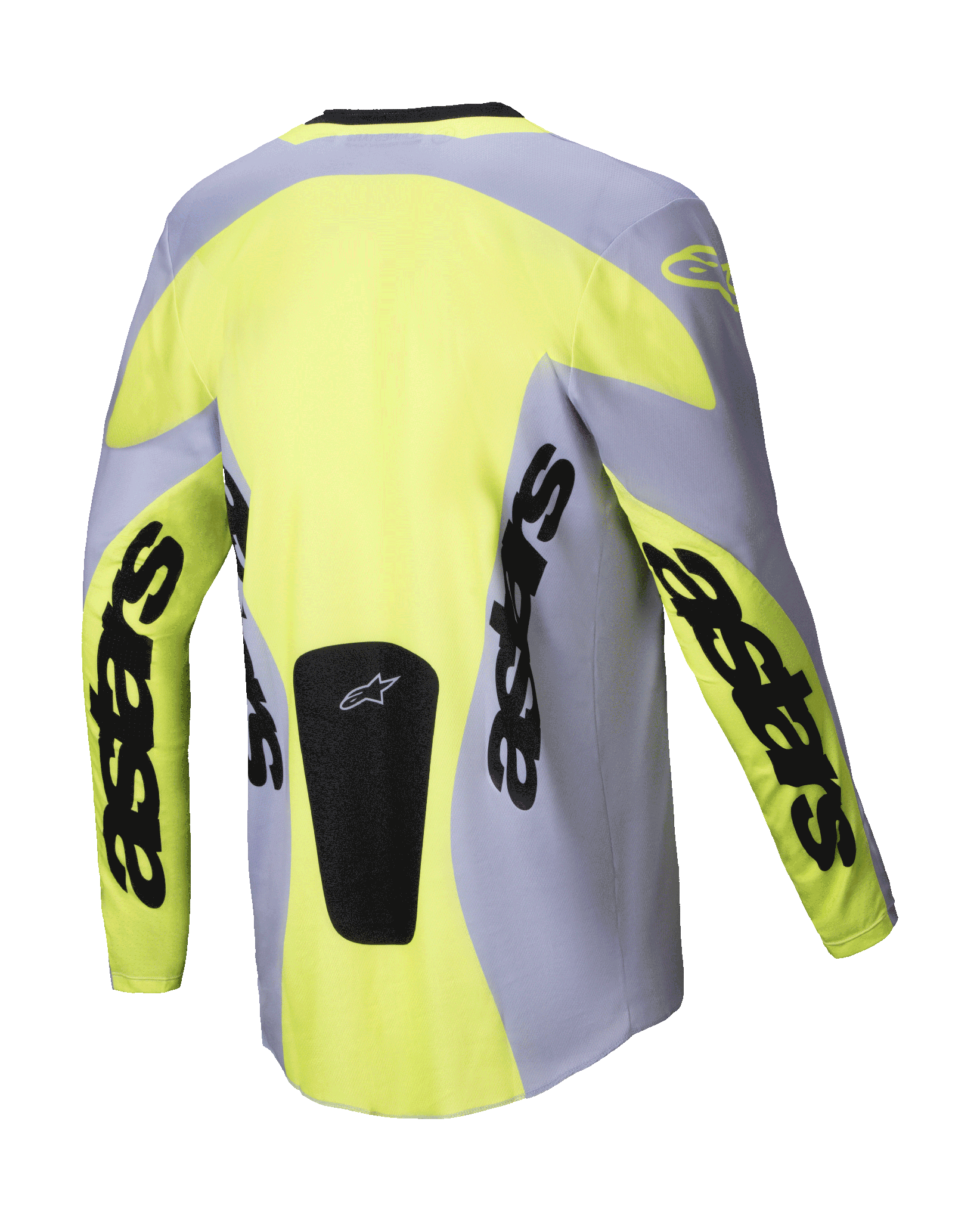 Alpinestars Motocross Jersey Racer Veil - Grey / Fluo Yellow