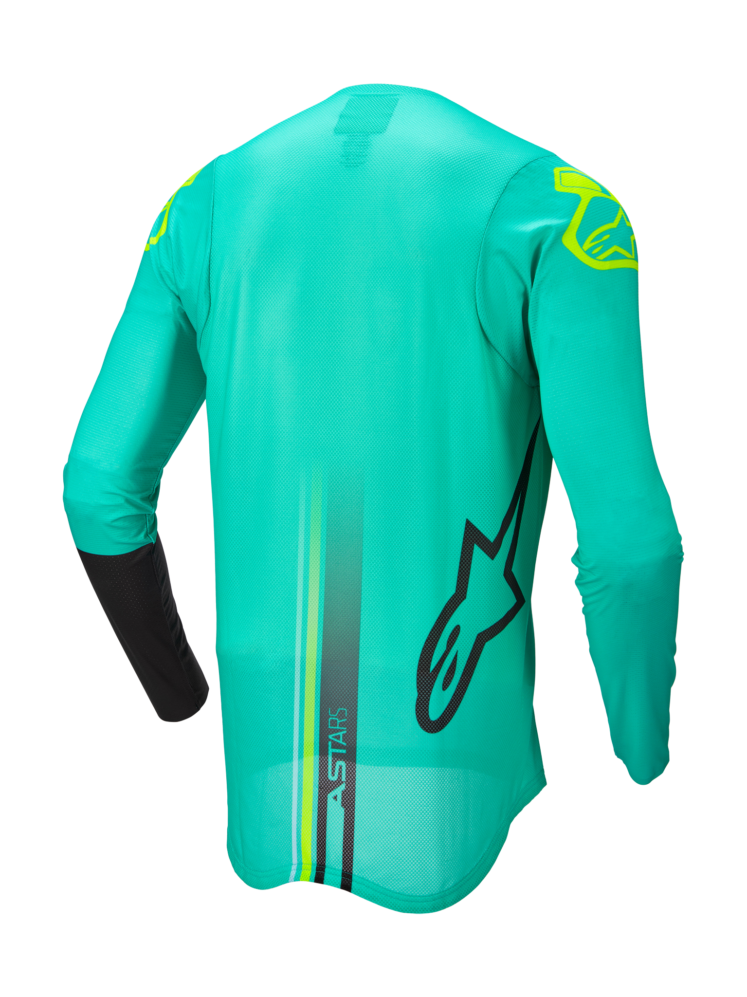 Alpinestars Motocross Jersey Supertech Blaze - Green / Black / Fluo Yellow