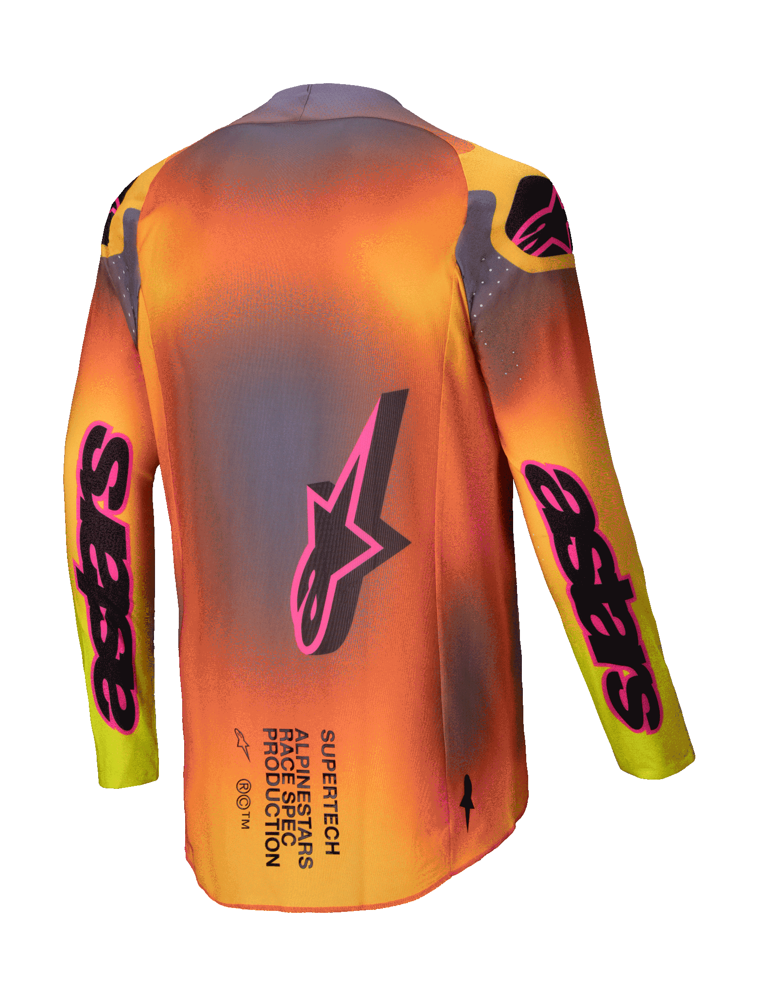 Alpinestars Motocross Jersey Supertech Lipan - Yellow / Pink