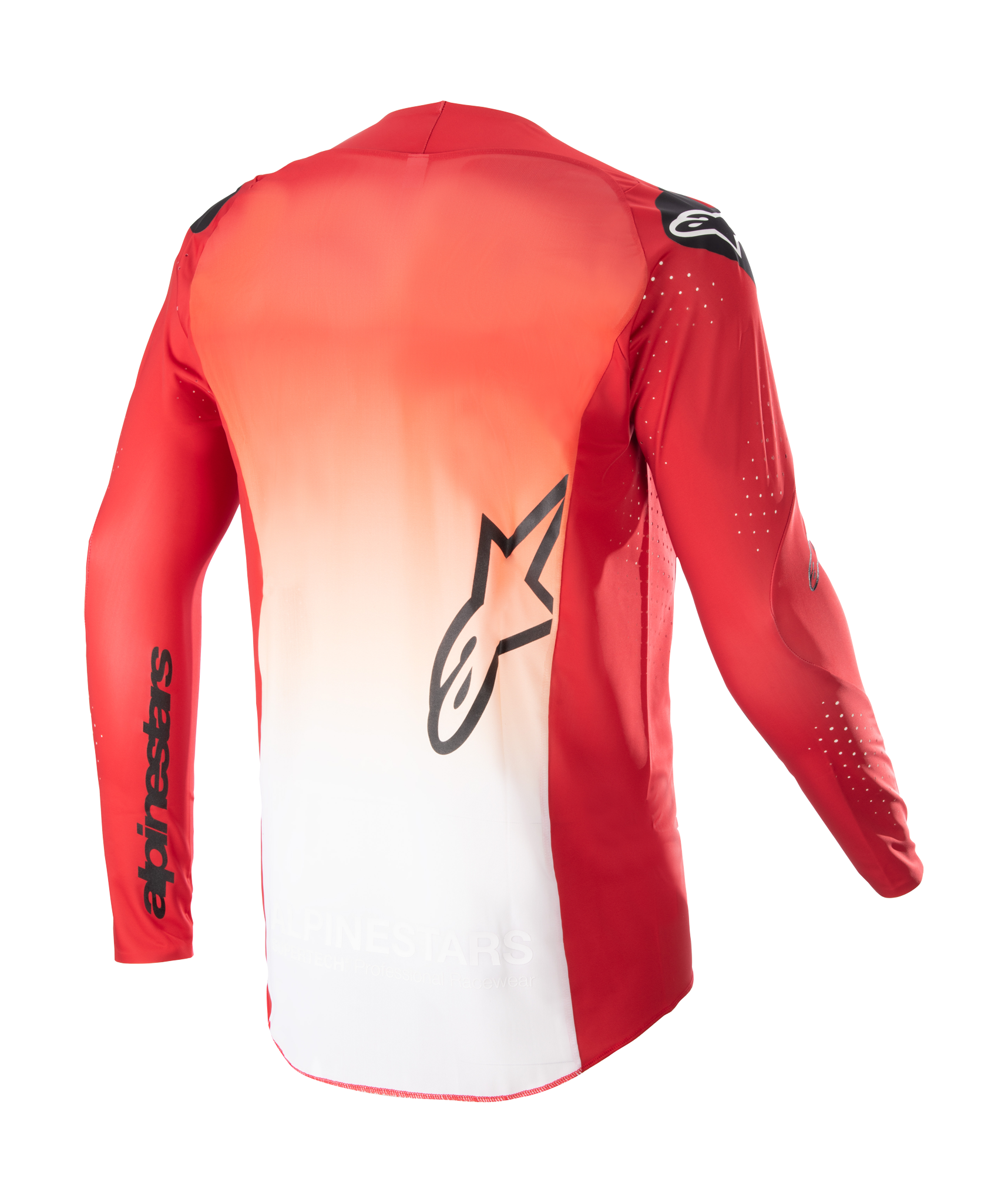 Alpinestars Motocross Jersey Supertech Risen - Mars Red / White
