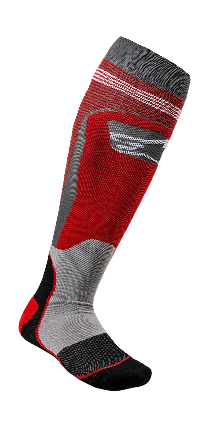 Alpinestars Motocross Socks MX PLUS-1 - Red / Grey