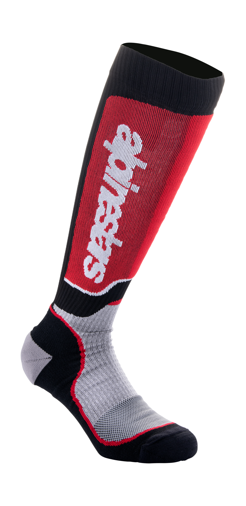 Alpinestars Motocross Socks MX PLUS - Black / Grey / Red