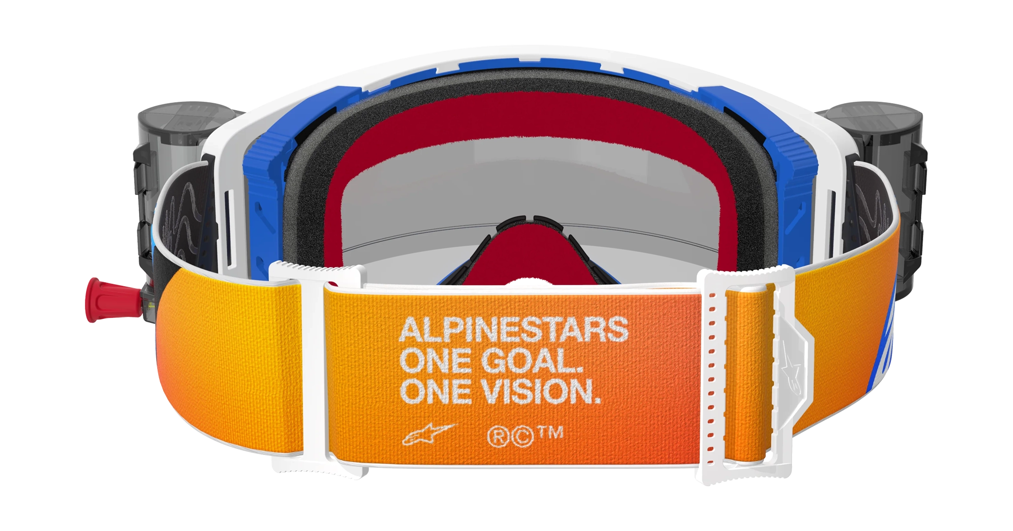 Alpinestars Motocross Goggle Roll-Off Supertech Corp - Blue / Orange - Clear