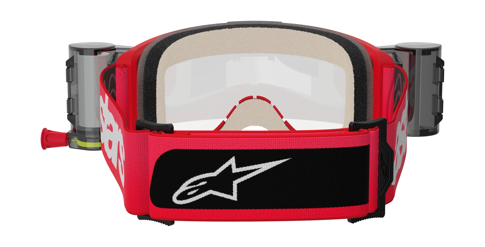 Alpinestars Motocross Goggle Roll-Off Vision 5 Blaze - Red - Clear