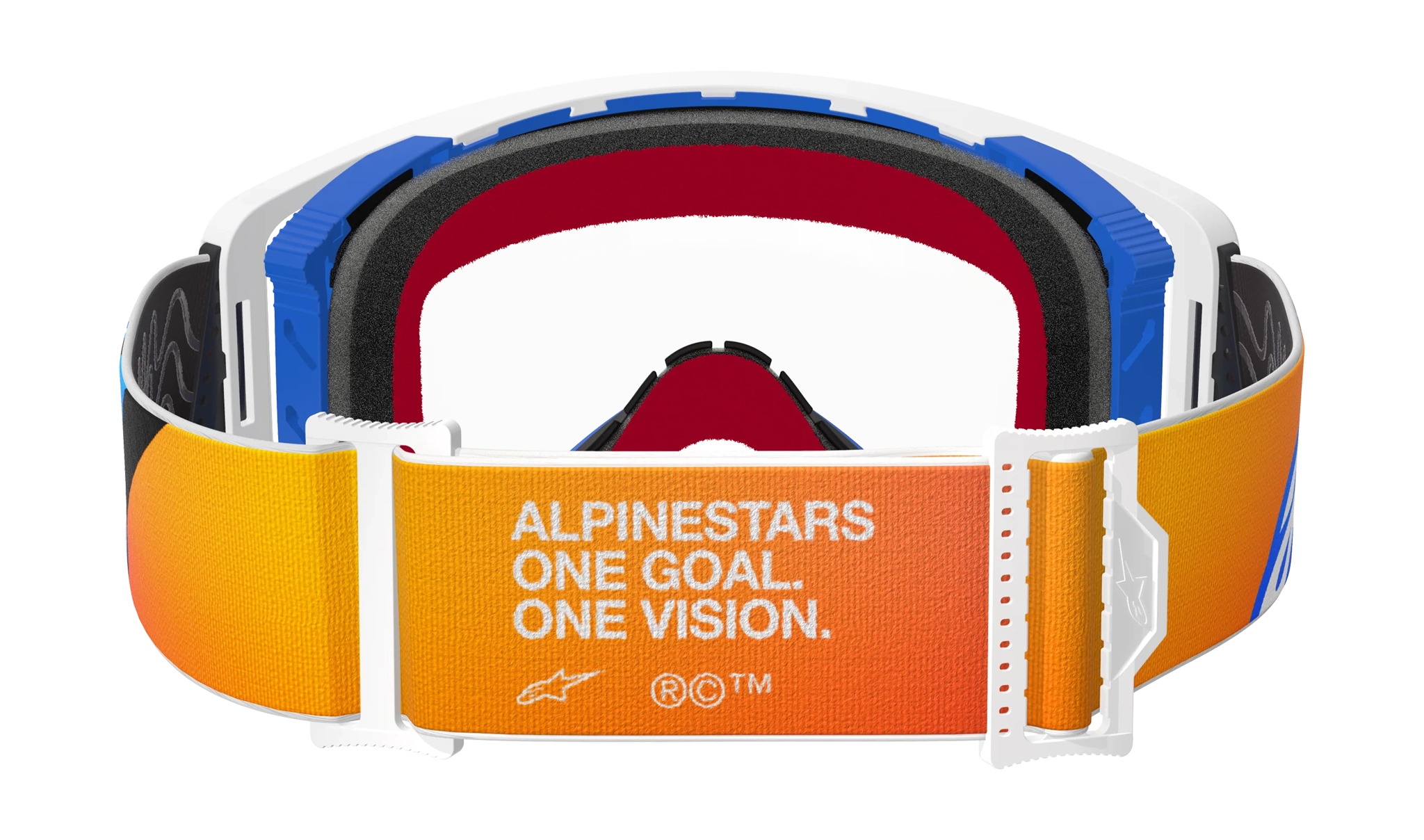 Alpinestars Motocross Goggle Supertech Corp - Blue / Orange - Clear