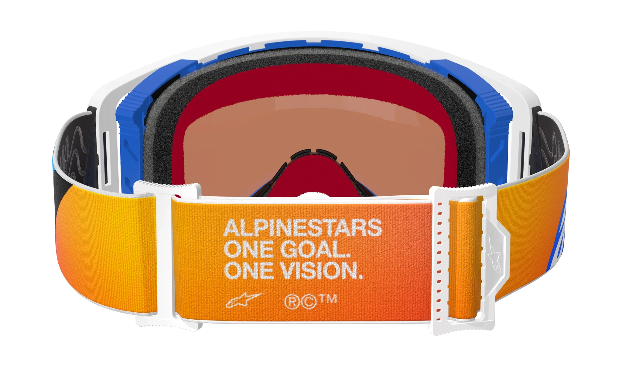 Alpinestars Motocross Goggle Supertech Corp - Blue / Orange - Mirror Blue