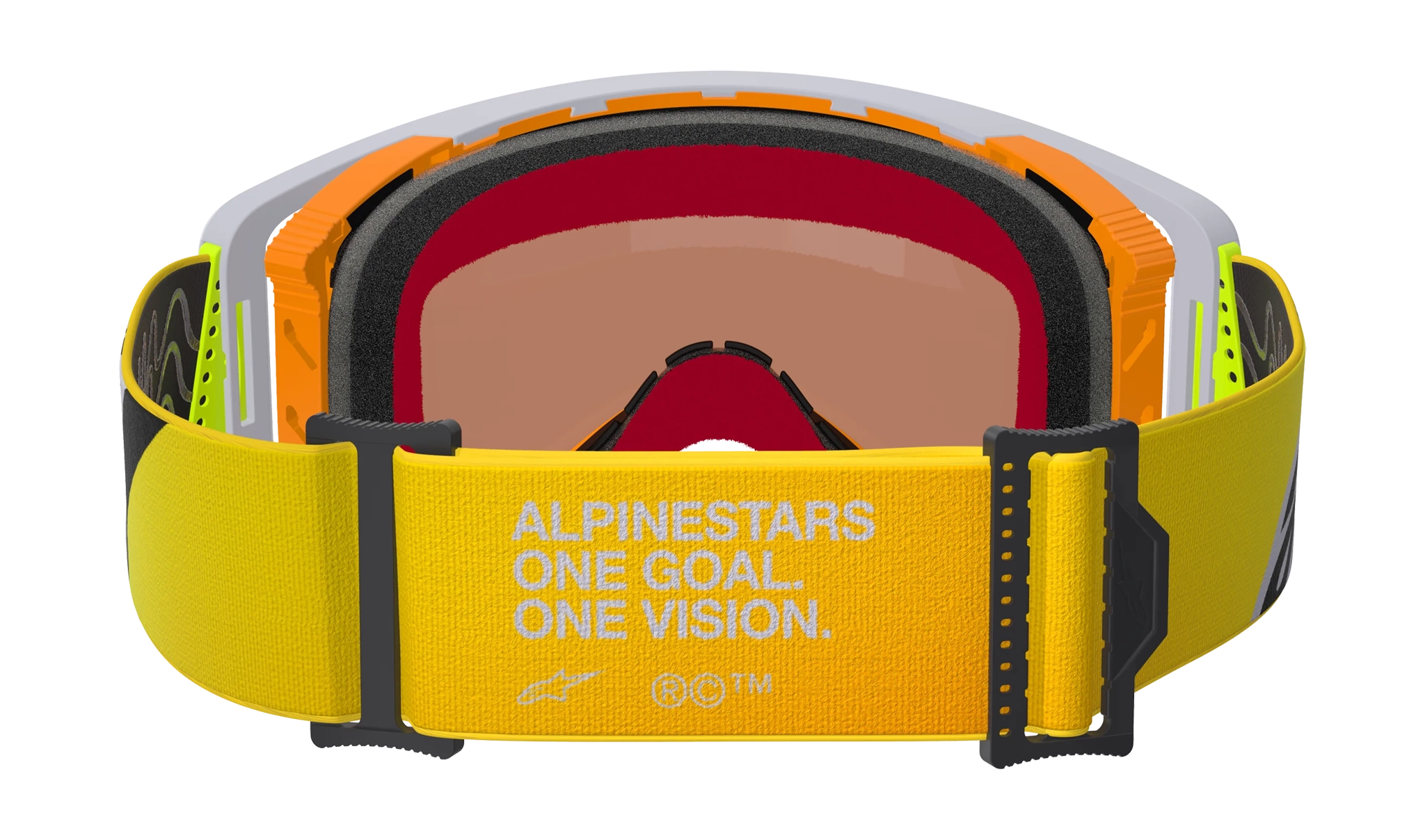 Alpinestars Motocross Goggle Supertech Corp - Fluo Yellow / Grey - Mirror Red