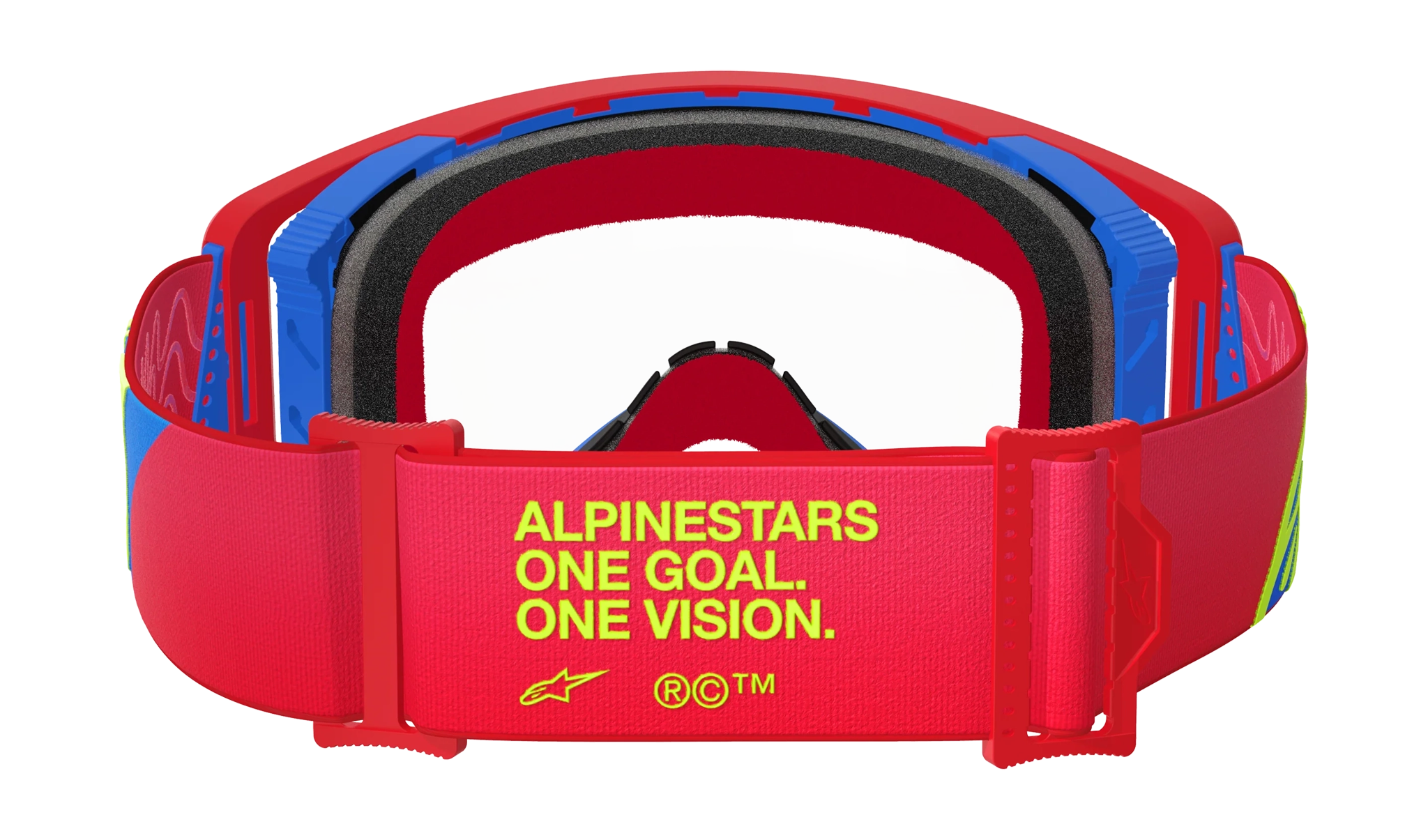 Alpinestars Motocross Goggle Supertech Corp - Red / Blue - Clear