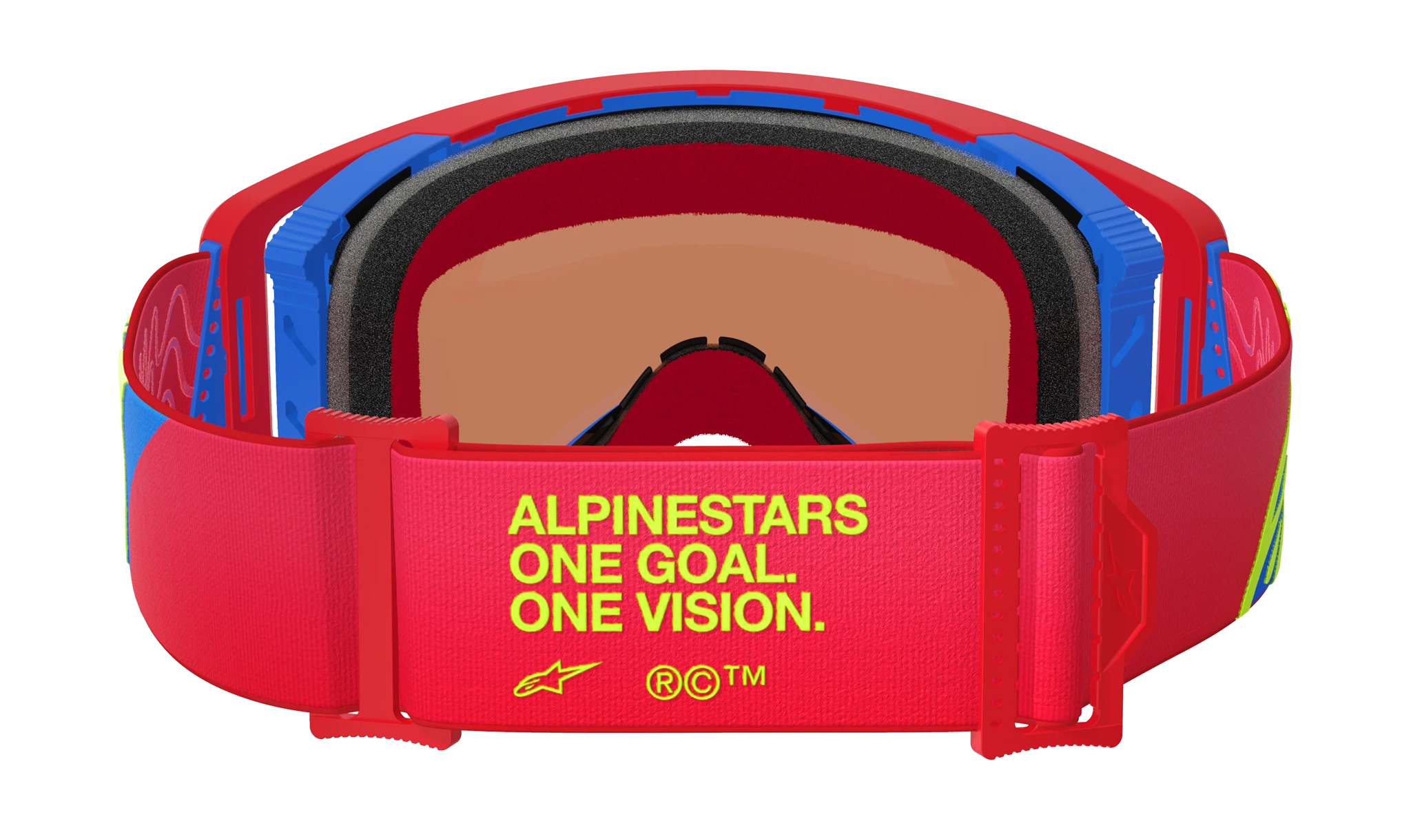 Alpinestars Motocross Goggle Supertech Corp - Red / Blue - Mirror Blue