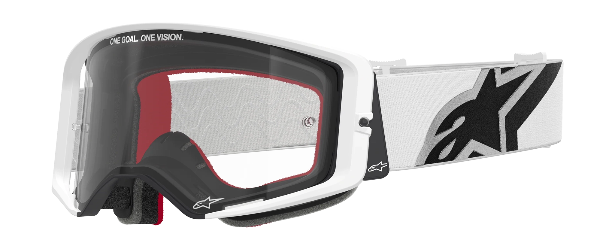 Alpinestars Motocross Goggle Supertech Corp - White - Clear