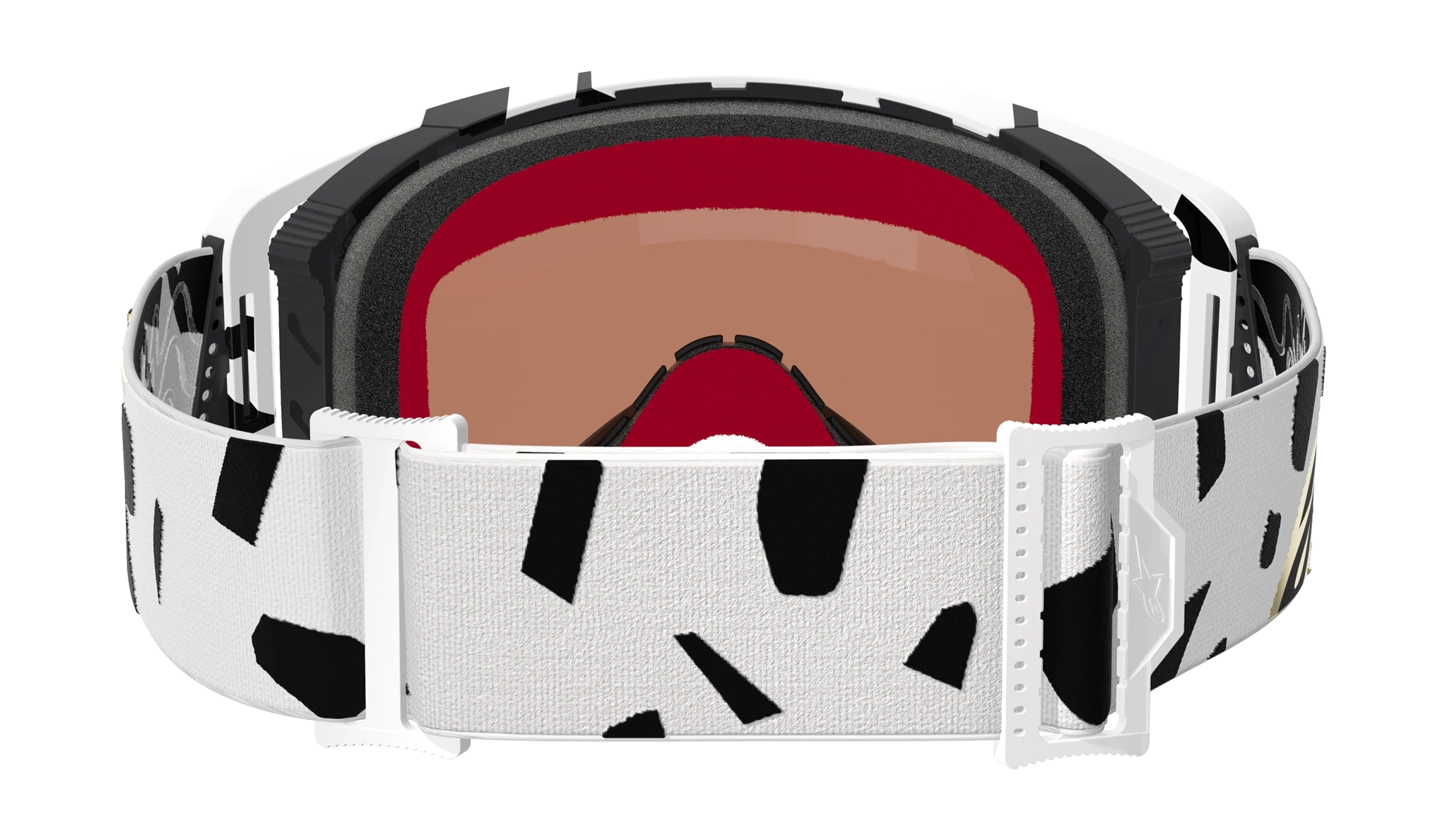 Alpinestars Motocross Goggle Supertech Corp - White / Gold - Mirror Gold