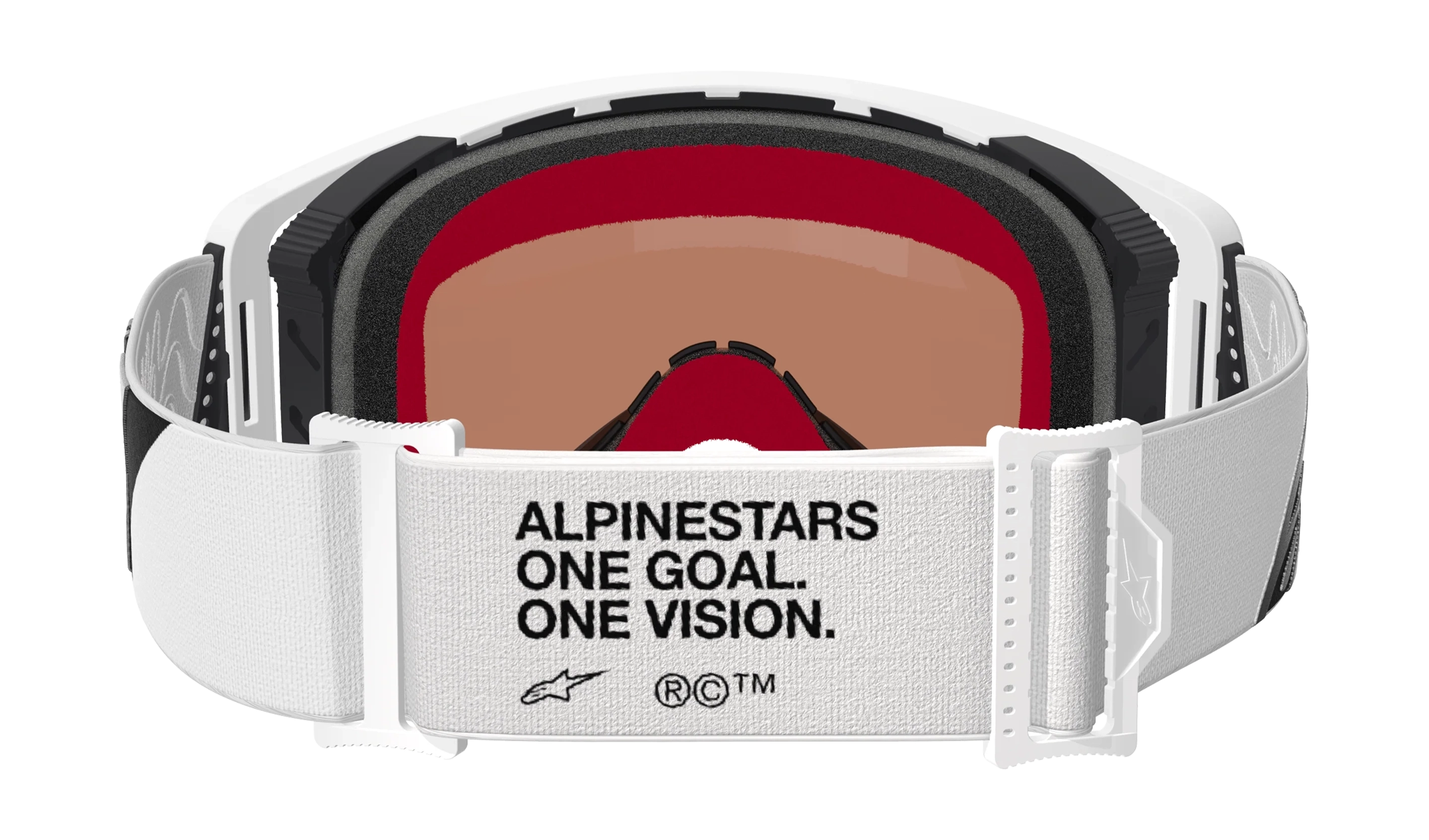 Alpinestars Motocross Goggle Supertech Corp - White - Mirror Silver
