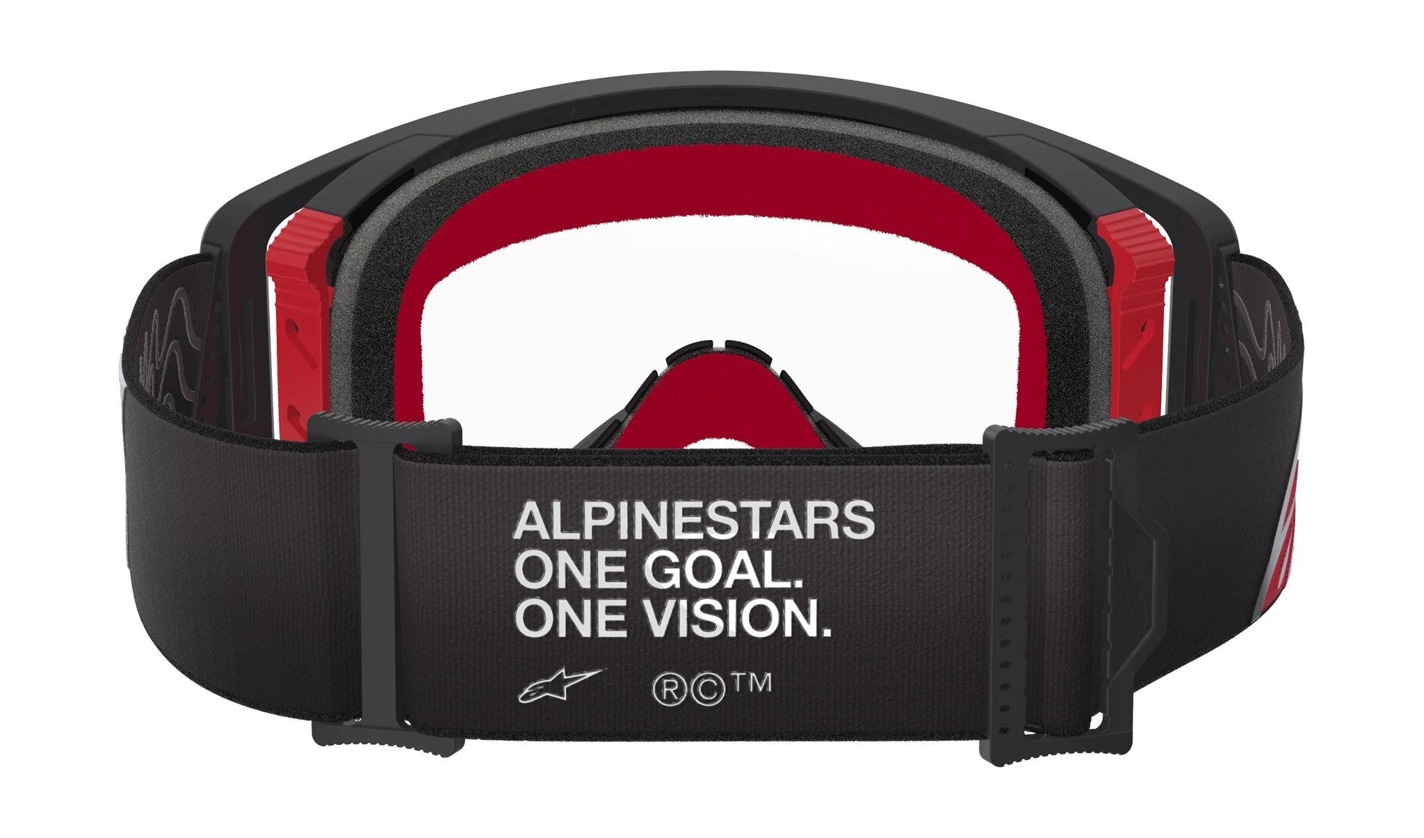 Alpinestars Motocross Goggle Supertech Corp - Black / Red - Clear