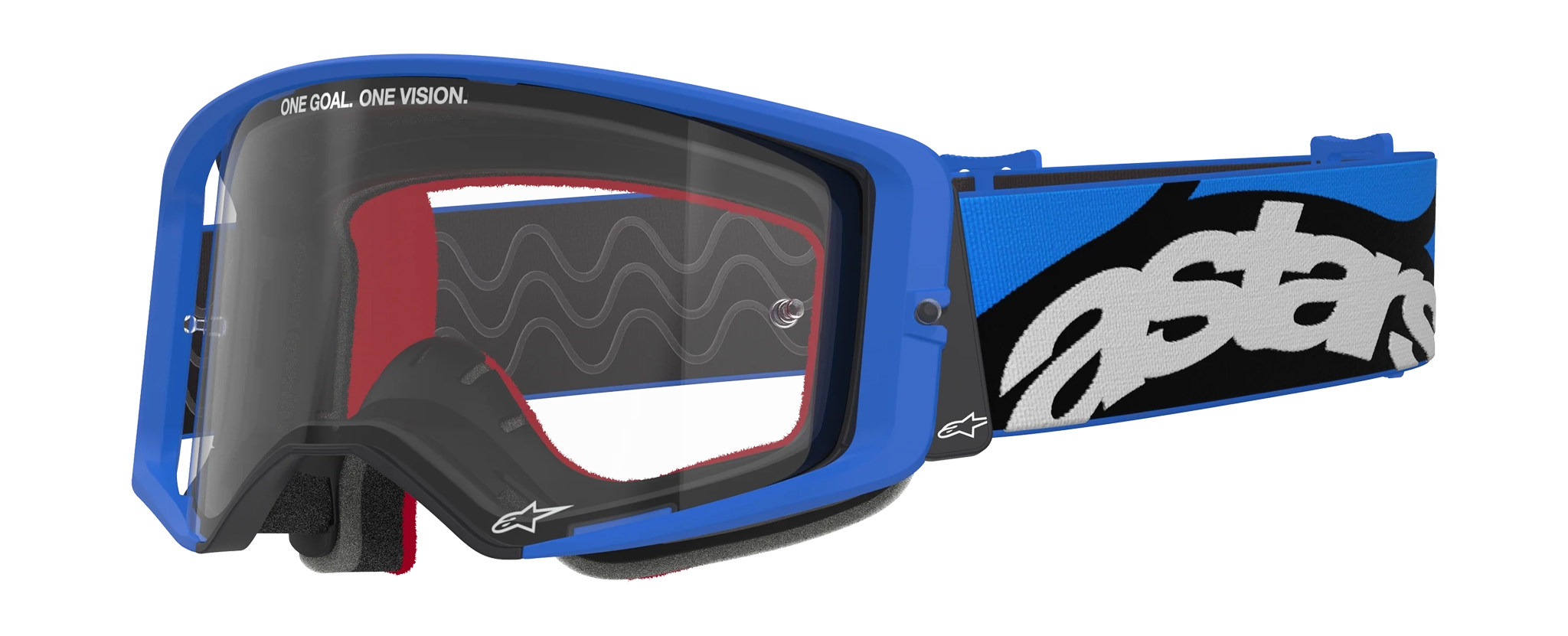 Alpinestars Motocross Goggle Supertech Stream - Blue - Clear