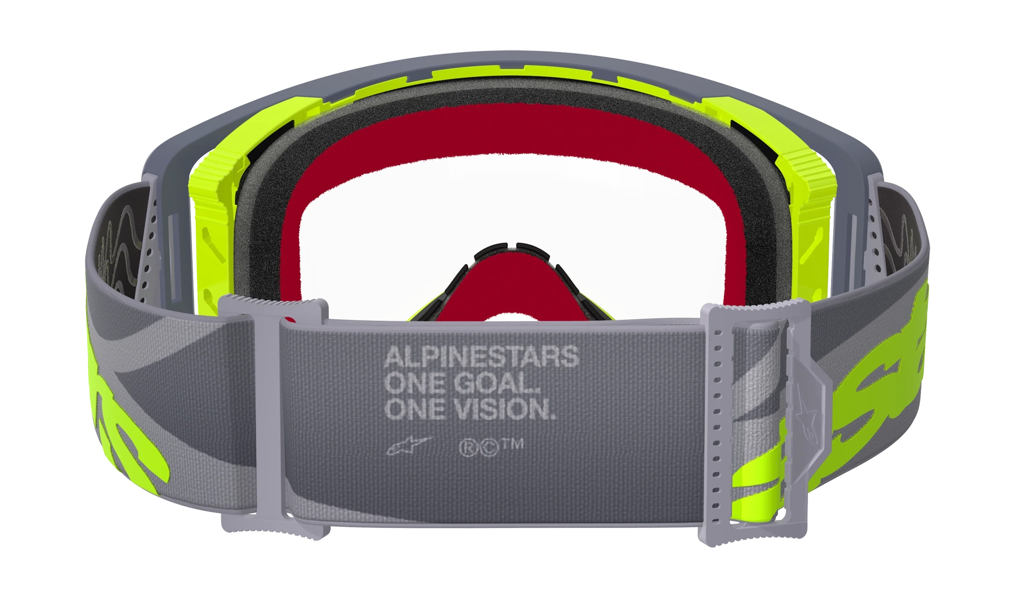 Alpinestars Motocross Goggle Supertech Stream - Grey / Yellow / Black - Clear