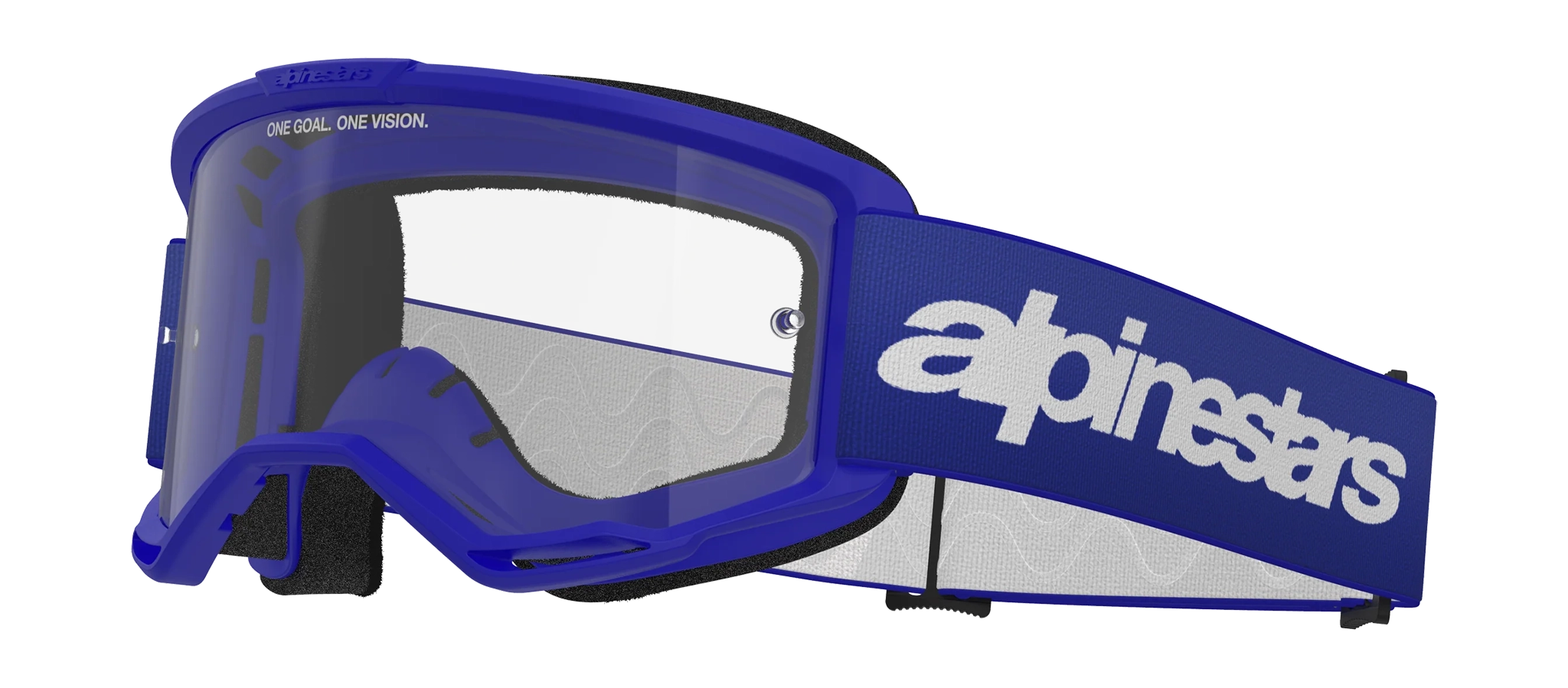 Alpinestars Motocross Goggle Vision 3 Wordmark - Blue - Clear