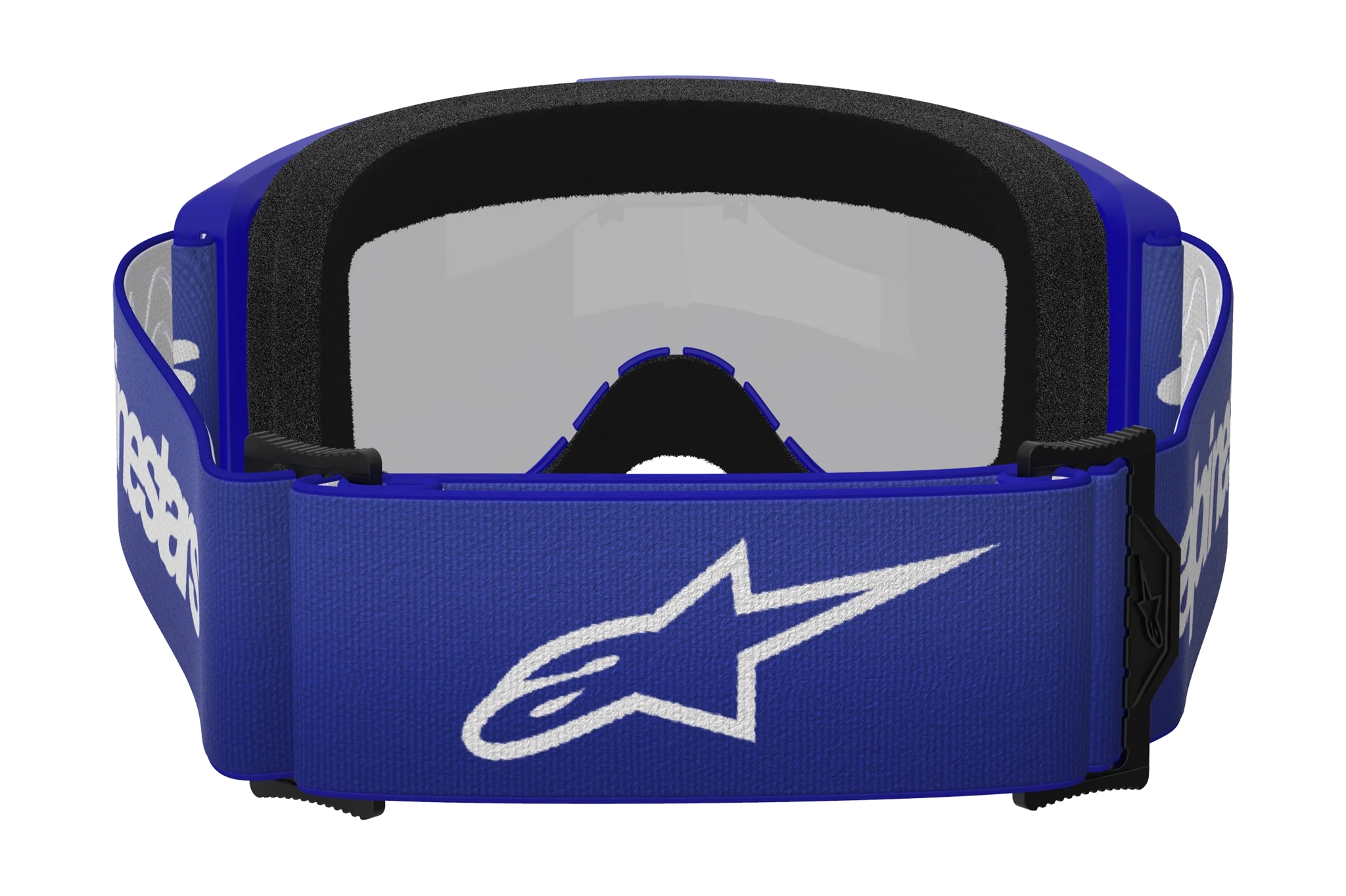Alpinestars Motocross Goggle Vision 3 Wordmark - Blue - Mirror Silver