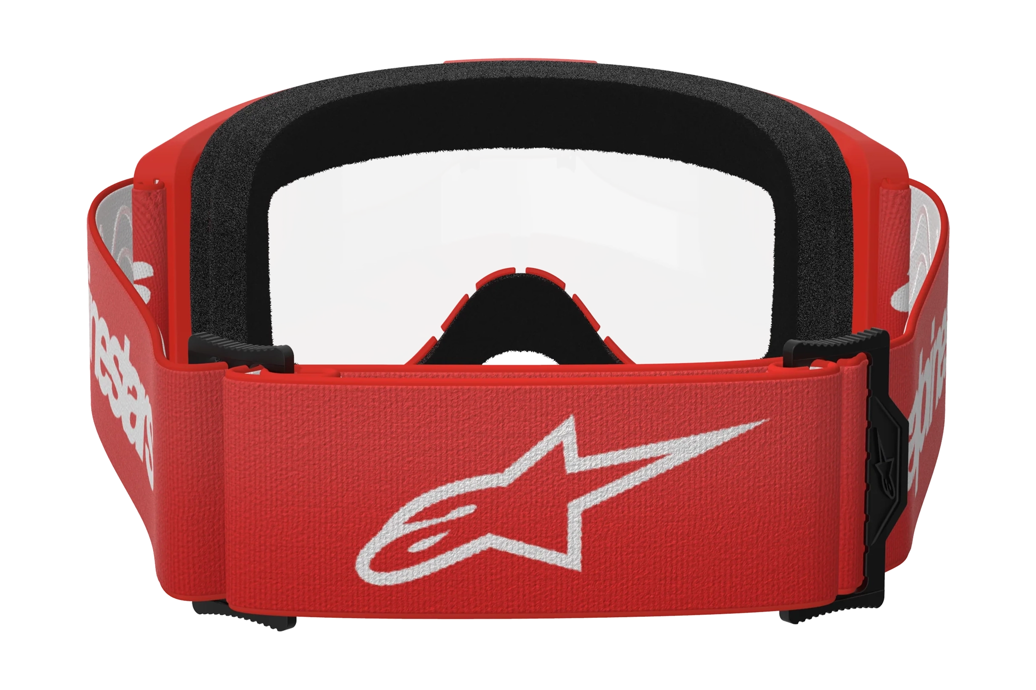 Alpinestars Motocross Goggle Vision 3 Wordmark - Red - Clear