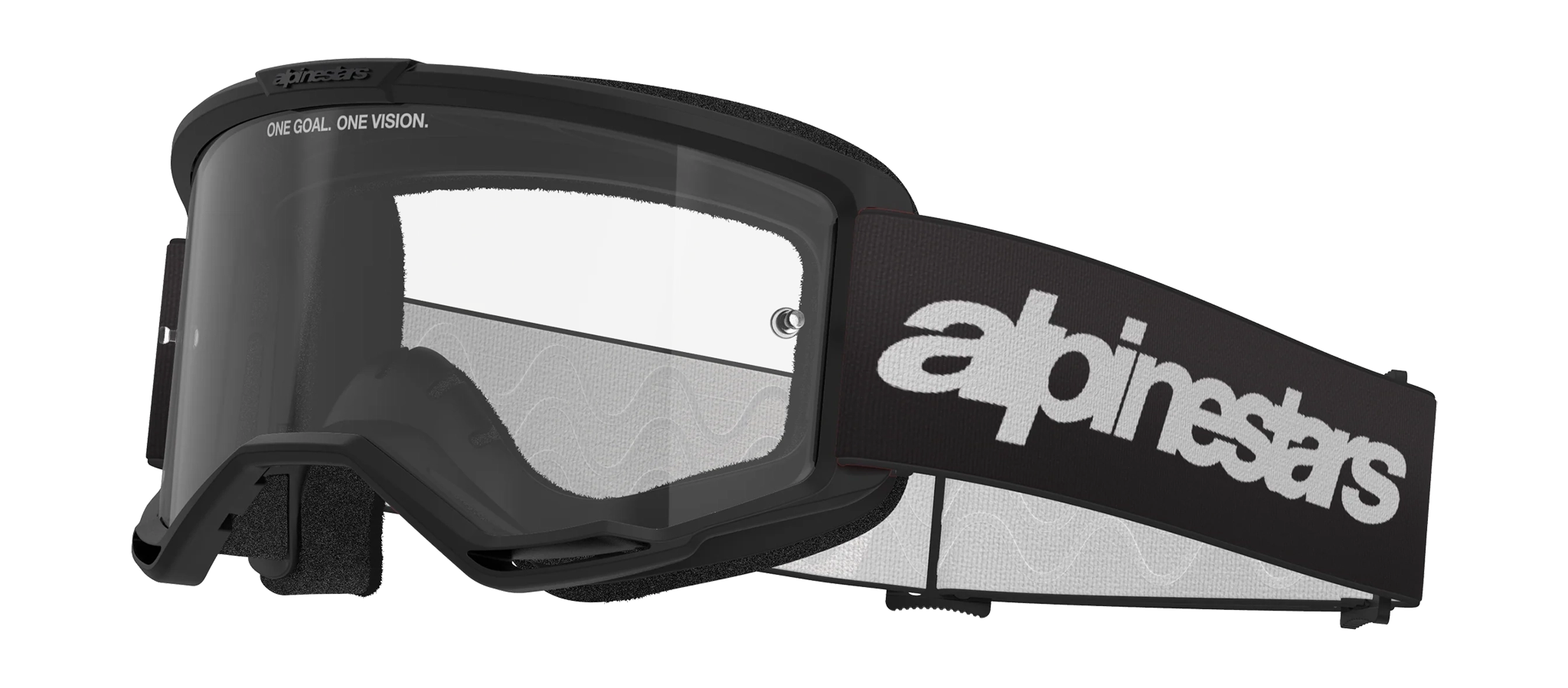 Alpinestars Motocross Goggle Vision 3 Wordmark - Black - Clear