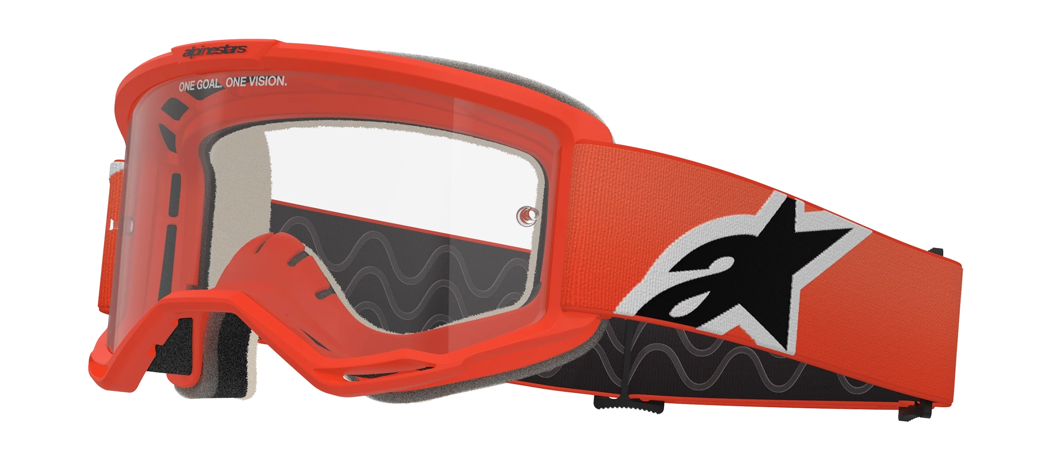 Alpinestars Motocross Goggle Vision 5 Corp - Orange - Clear